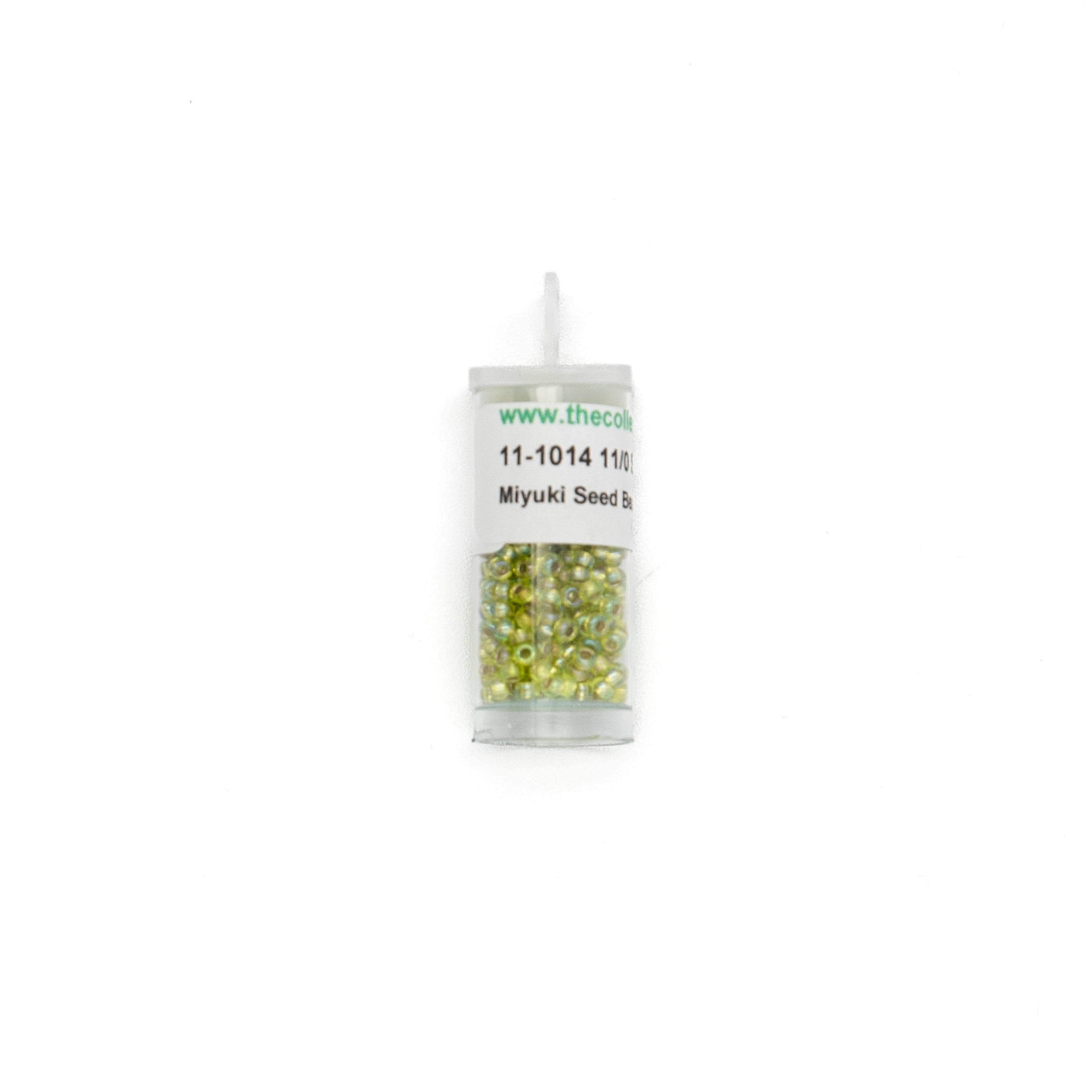 11-1014 Silverlined Chartreuse bead by The Collection Designs — needlepoint accessory from Angel City Stitchery