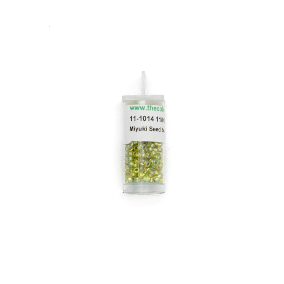 11-1014 Silverlined Chartreuse bead by The Collection Designs — needlepoint accessory from Angel City Stitchery