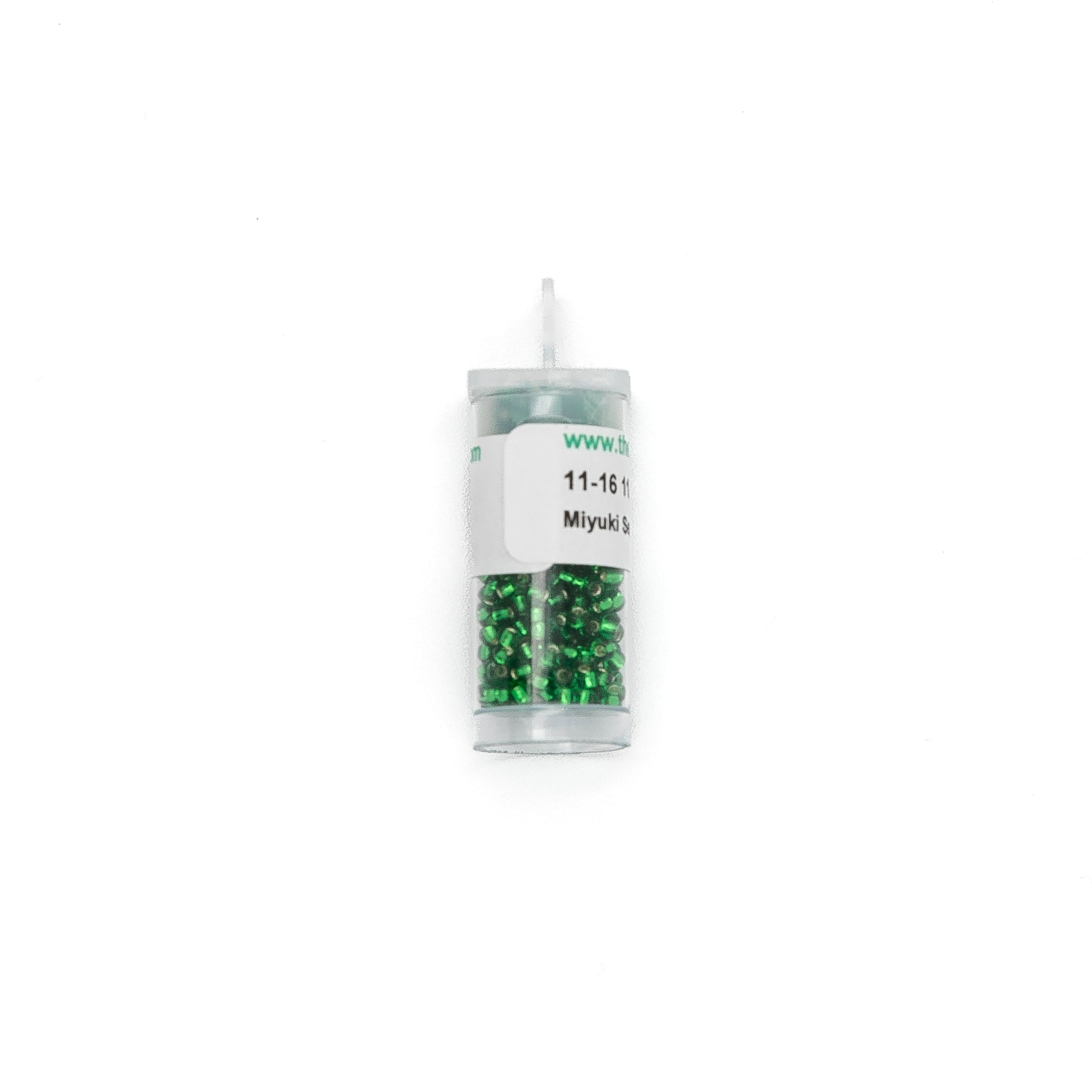 11-16 Silverlined Green bead by The Collection Designs — needlepoint accessory from Angel City Stitchery