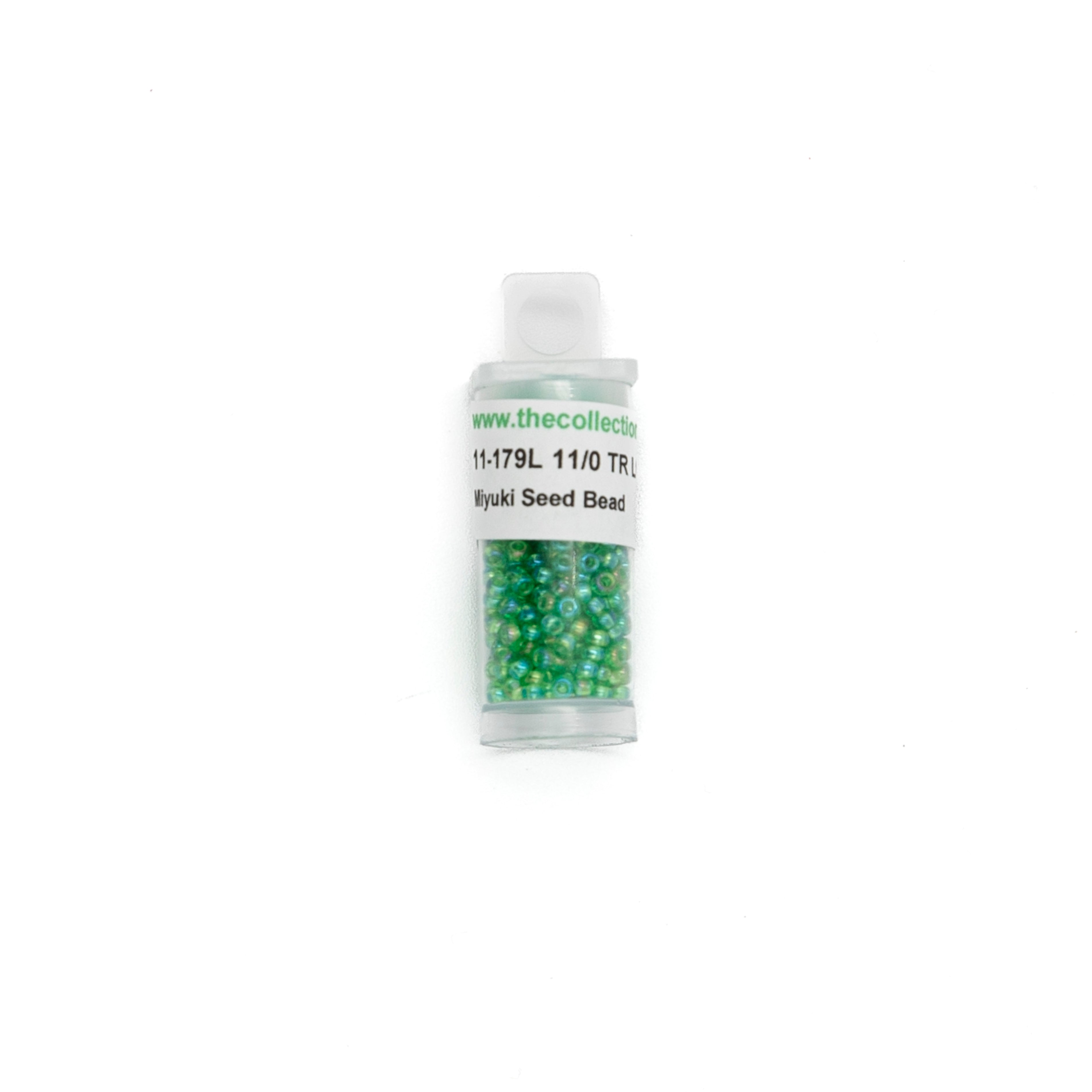 11-179L Transparent Light Green AB bead by The Collection Designs — needlepoint accessory from Angel City Stitchery