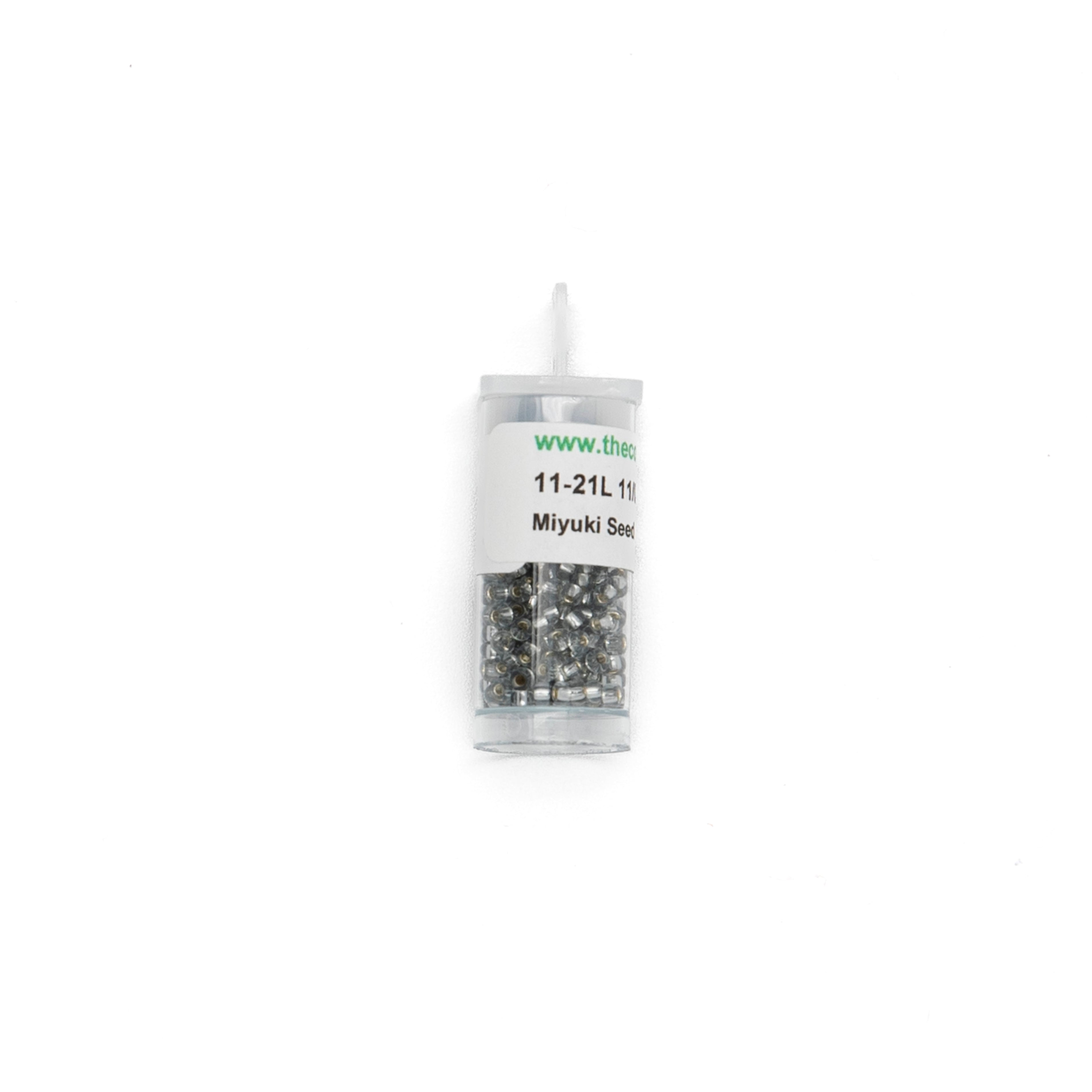 11-21L Silverlined Light Gray bead by The Collection Designs — needlepoint accessory from Angel City Stitchery