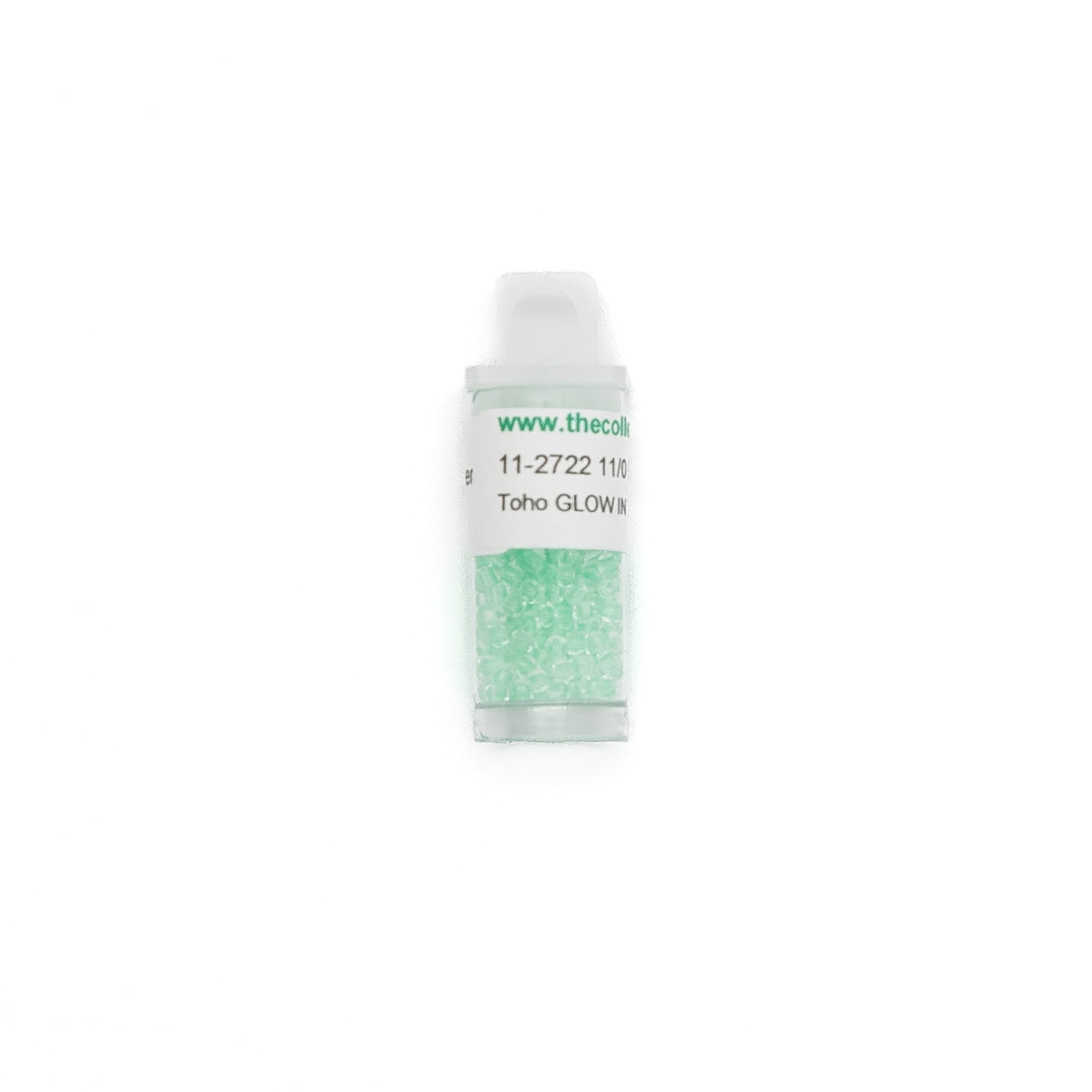 11-2722 Mint Green/Bright Green (Glow in the Dark) bead by The Collection Designs — needlepoint accessory from Angel City