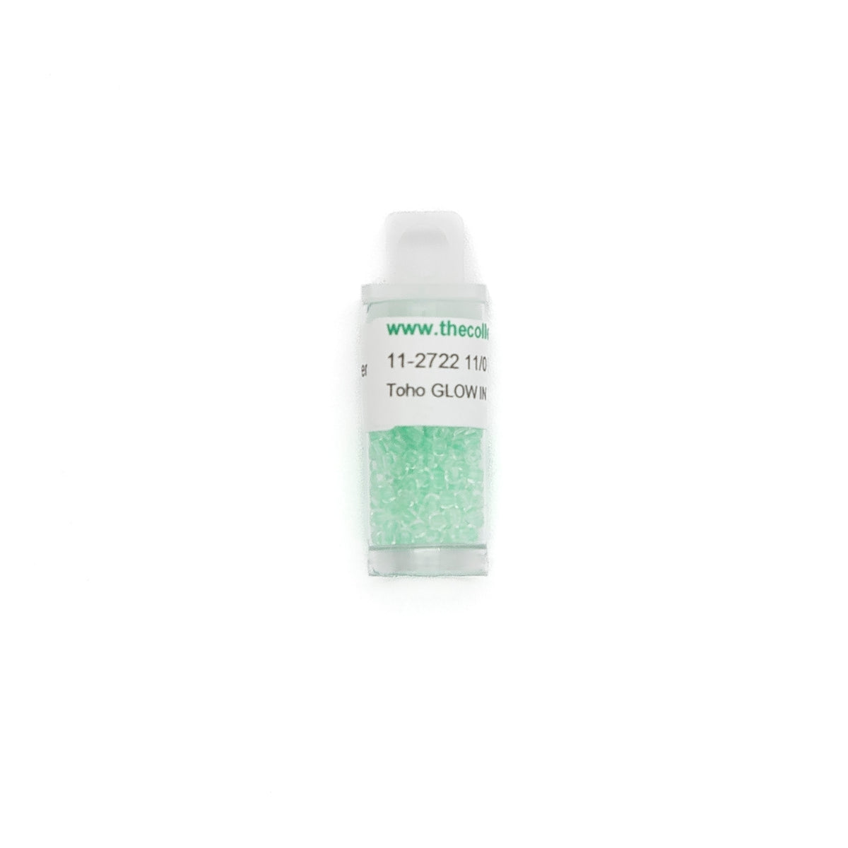 11-2722 Mint Green/Bright Green (Glow in the Dark) bead by The Collection Designs — needlepoint accessory from Angel City