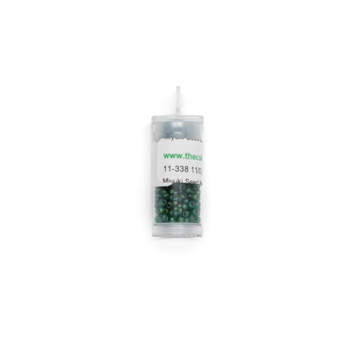 11-338 Lined Emerald Luster bead by The Collection Designs — needlepoint accessory from Angel City Stitchery