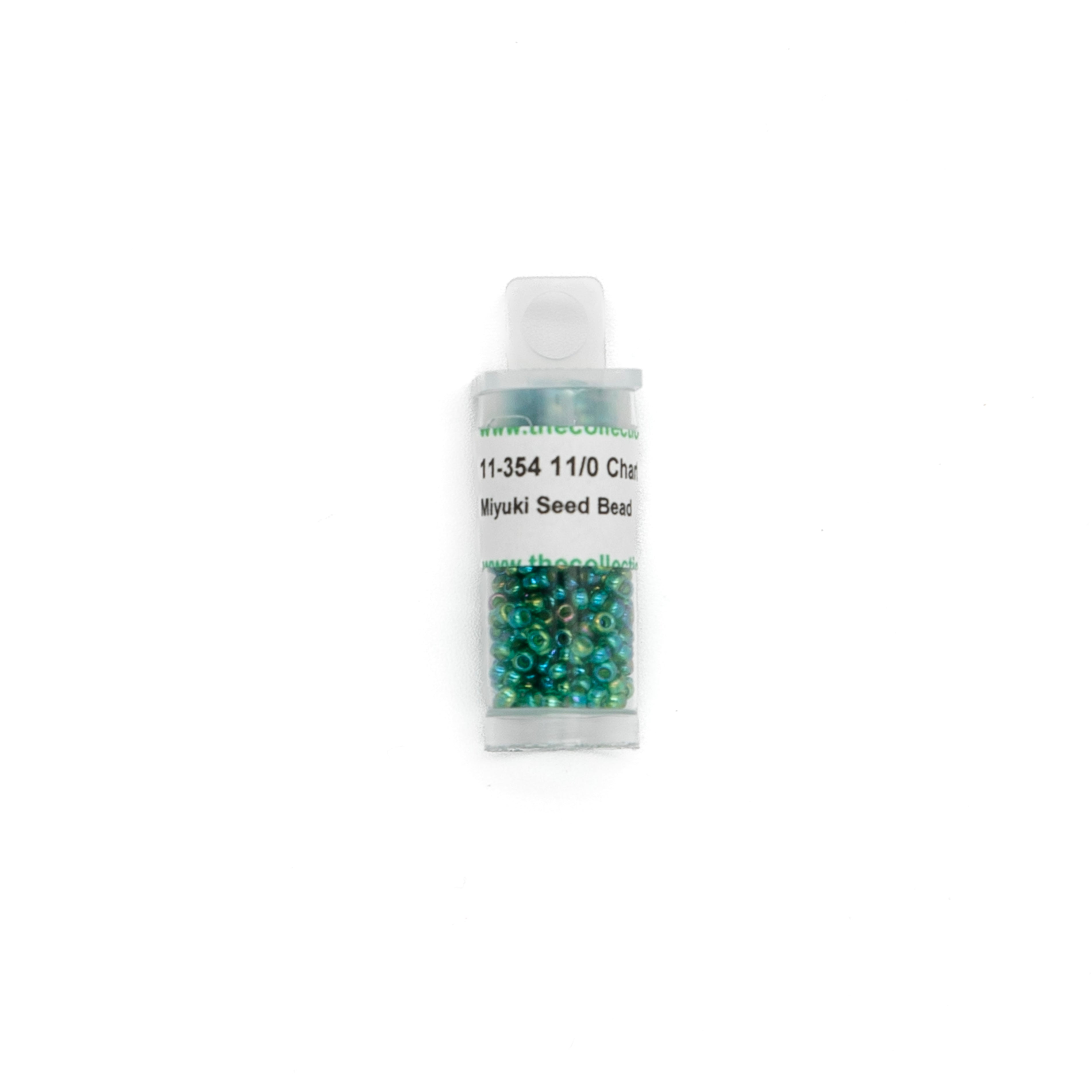 11-354 Chartreuse Lined Green bead by The Collection Designs — needlepoint accessory from Angel City Stitchery