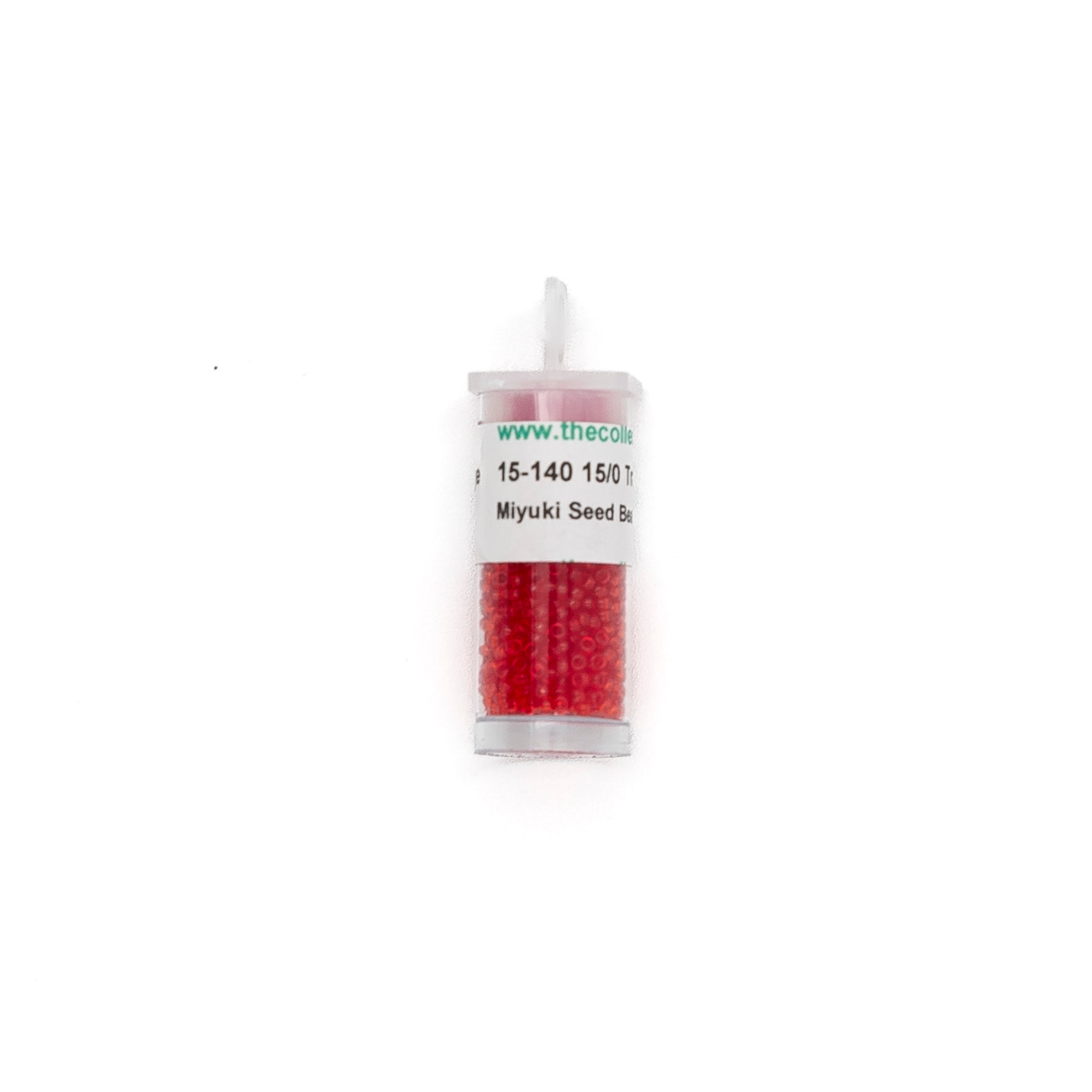 15-140 Transparent Red Orange bead by The Collection Designs — needlepoint accessory from Angel City Stitchery