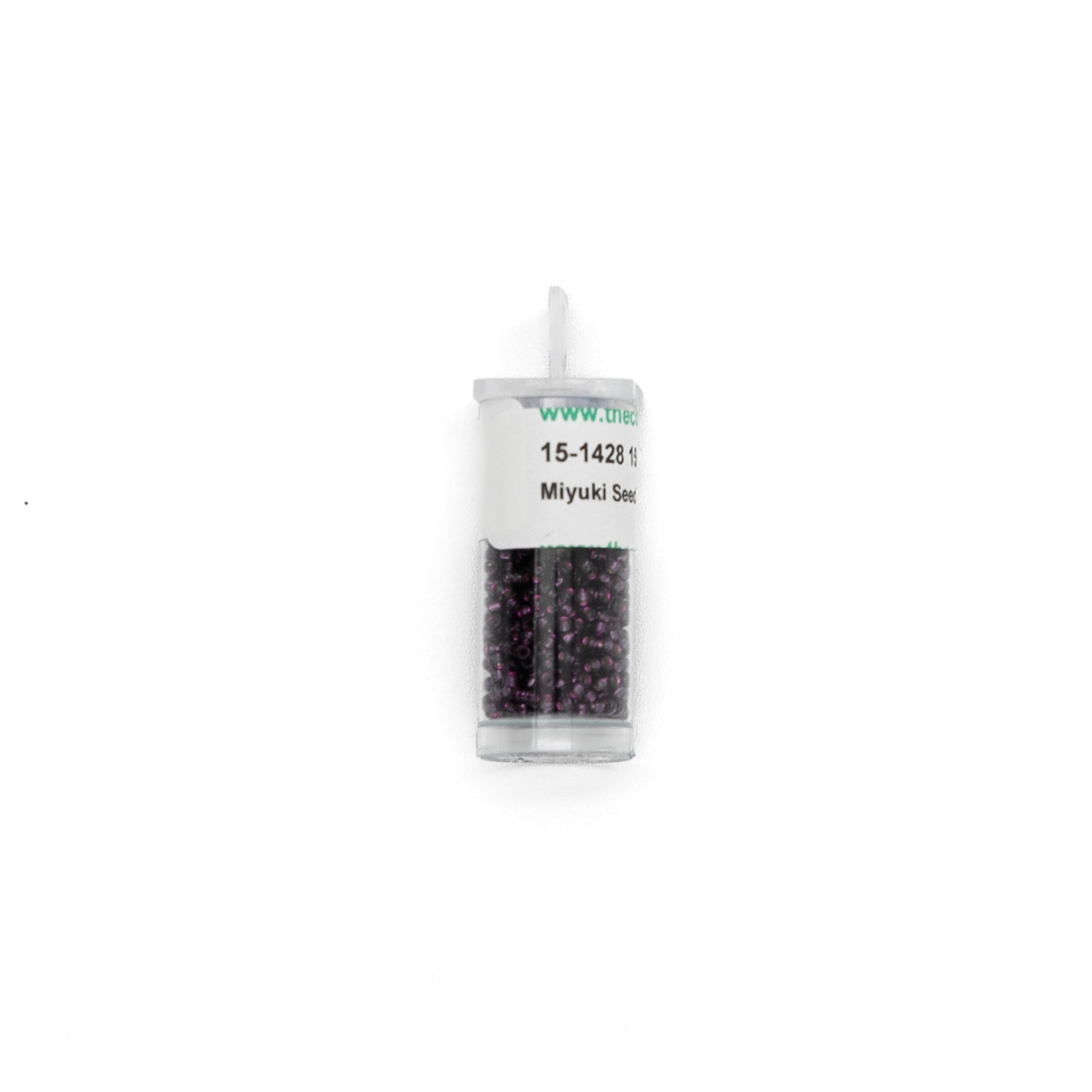 15-1428 Dyed Silverlined Wine bead by The Collection Designs — needlepoint accessory from Angel City Stitchery