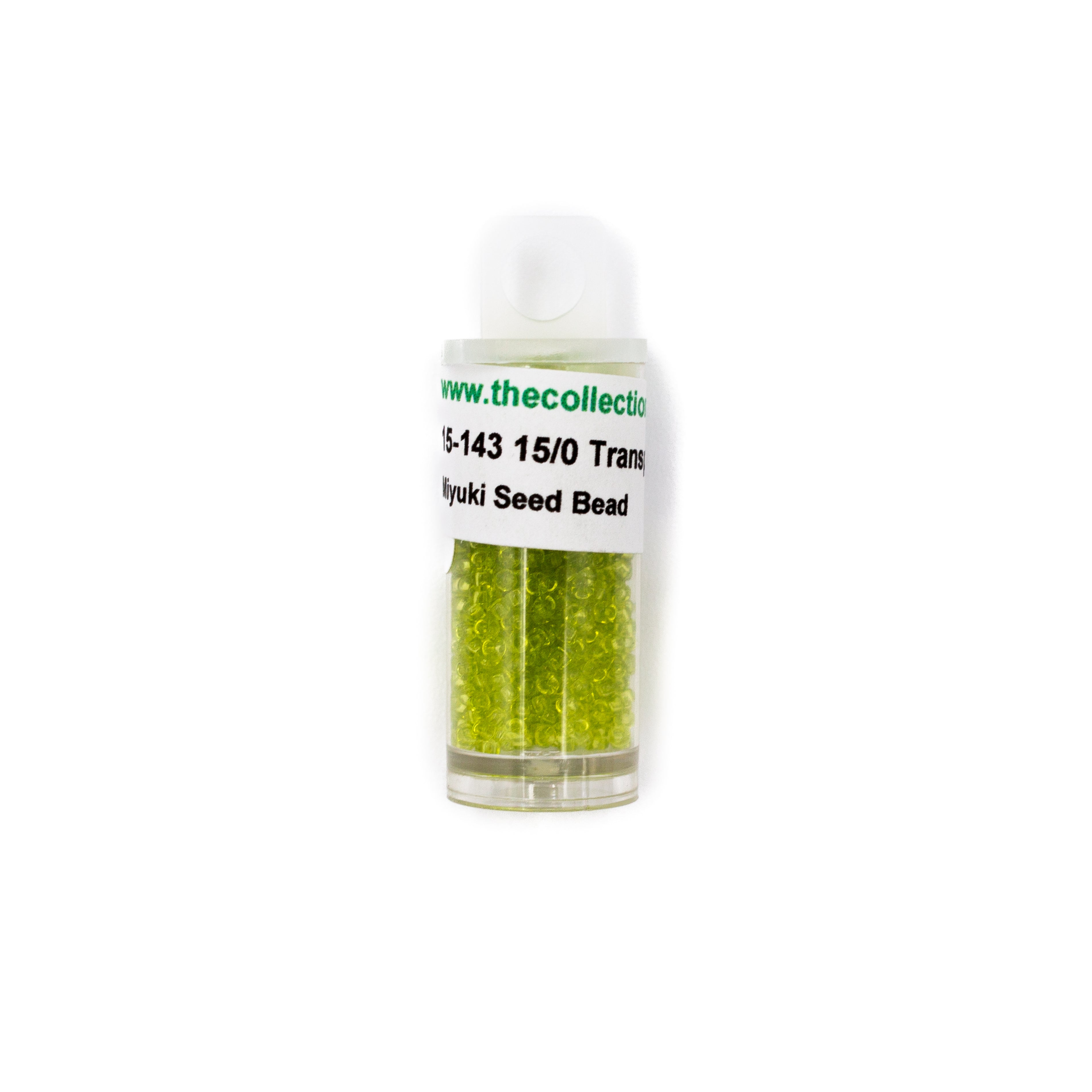15-143 Transparent Chartreuse bead by The Collection Designs — needlepoint accessory from Angel City Stitchery