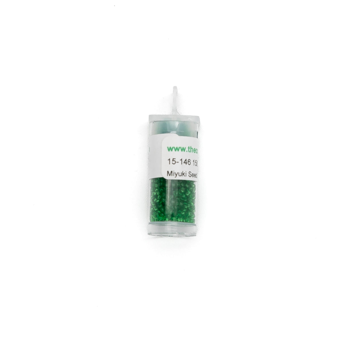 15-146 Transparent Green bead by The Collection Designs — needlepoint accessory from Angel City Stitchery