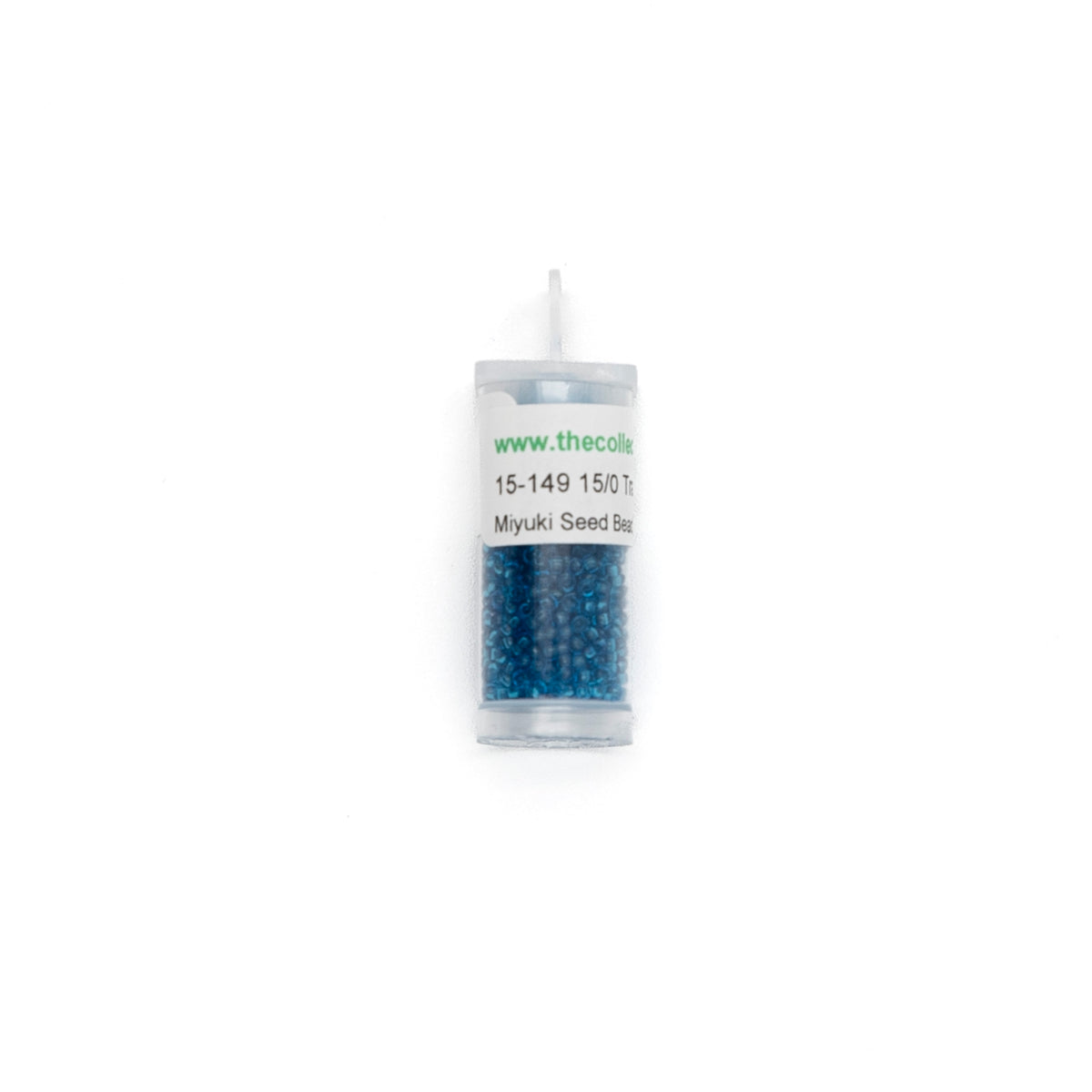 15-149 Transparent Capri Blue bead by The Collection Designs — needlepoint accessory from Angel City Stitchery