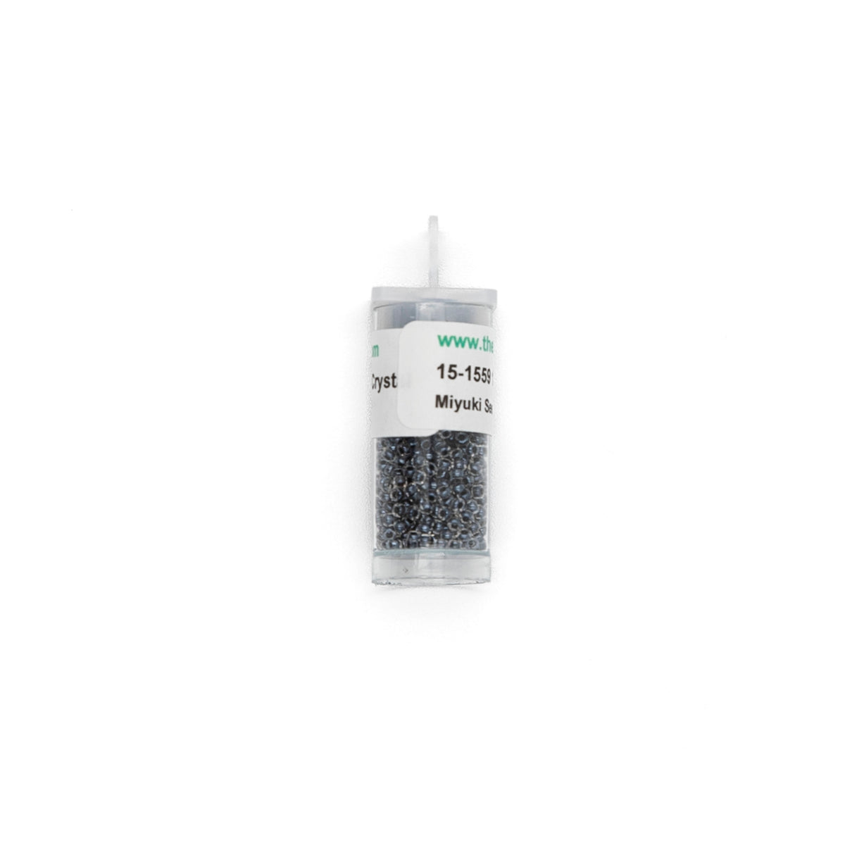 15-1559 Charcoal Lined Crystal bead by The Collection Designs — needlepoint accessory from Angel City Stitchery