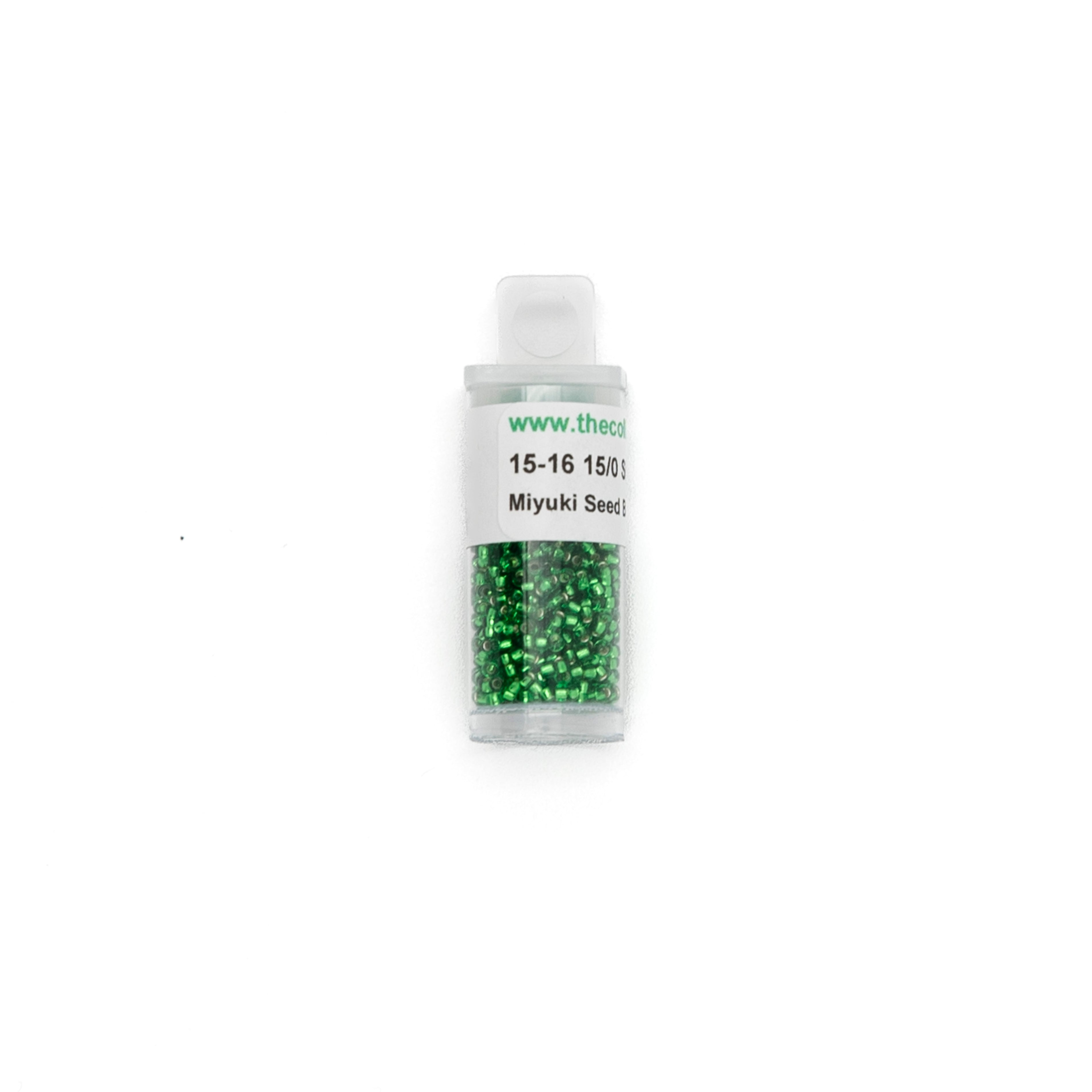15-16 Silverlined Green bead by The Collection Designs — needlepoint accessory from Angel City Stitchery