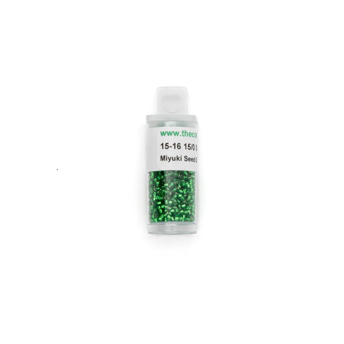 15-16 Silverlined Green bead by The Collection Designs — needlepoint accessory from Angel City Stitchery
