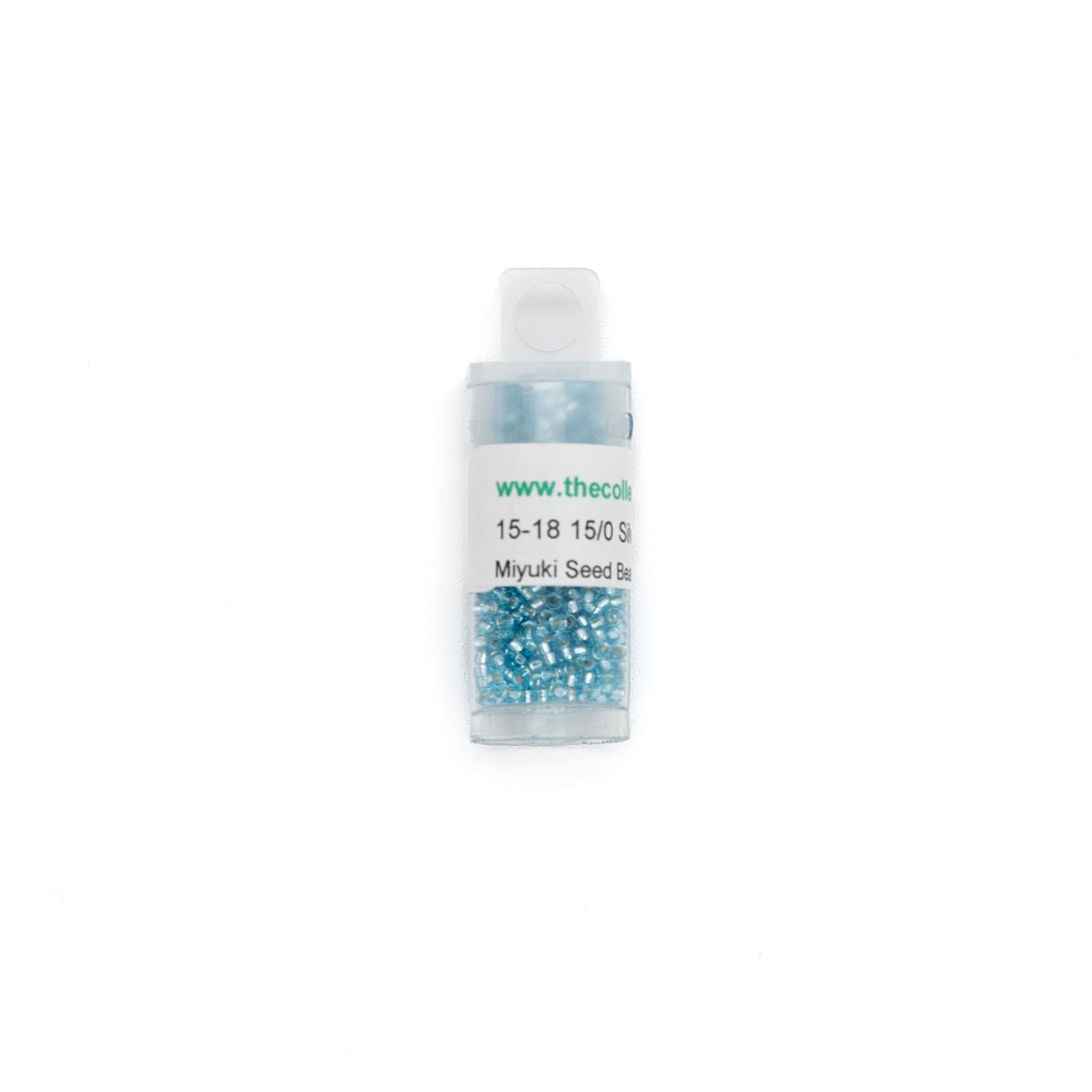 15-18 Silverlined Aqua bead by The Collection Designs — needlepoint accessory from Angel City Stitchery