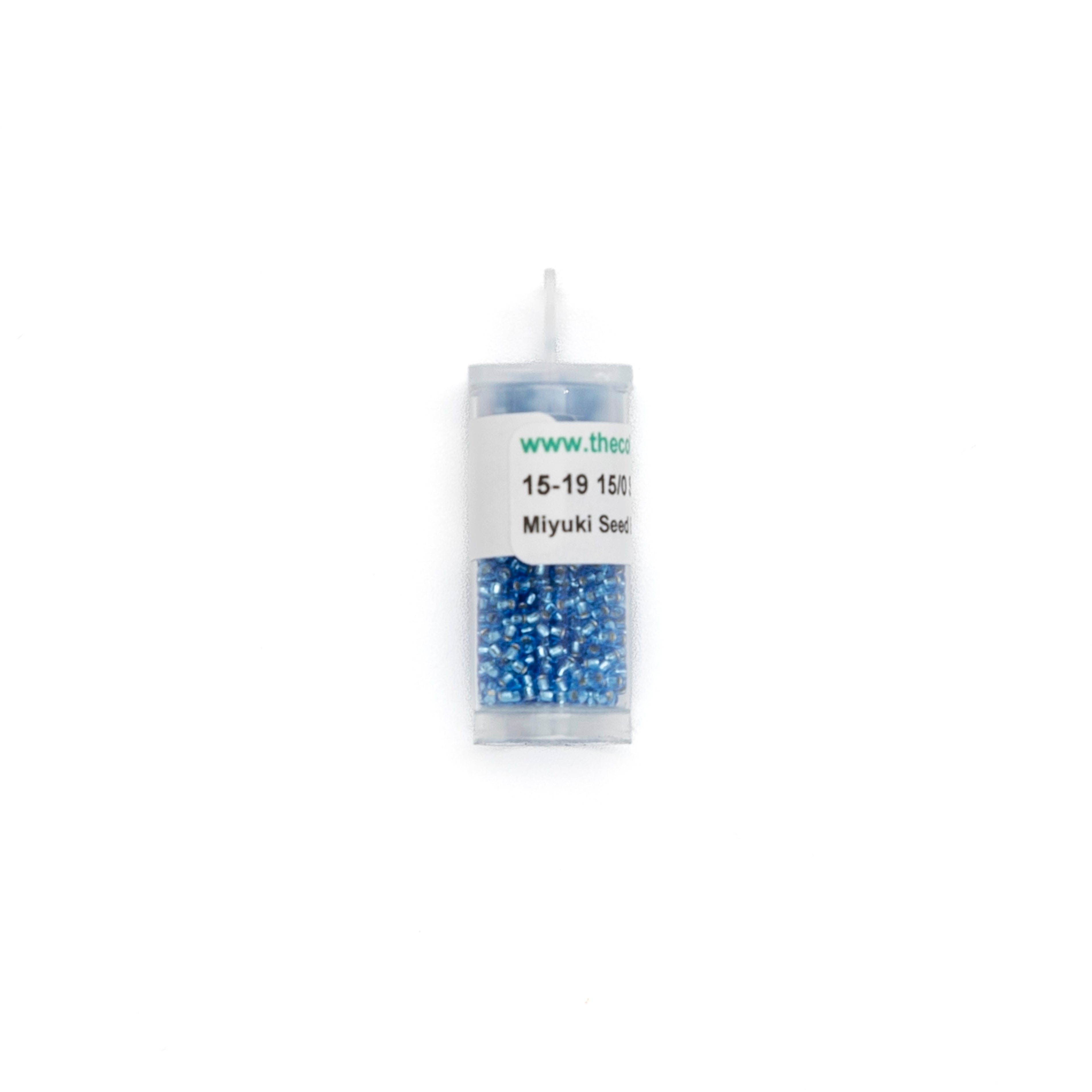 15-19 Silverlined Sapphire bead by The Collection Designs — needlepoint accessory from Angel City Stitchery