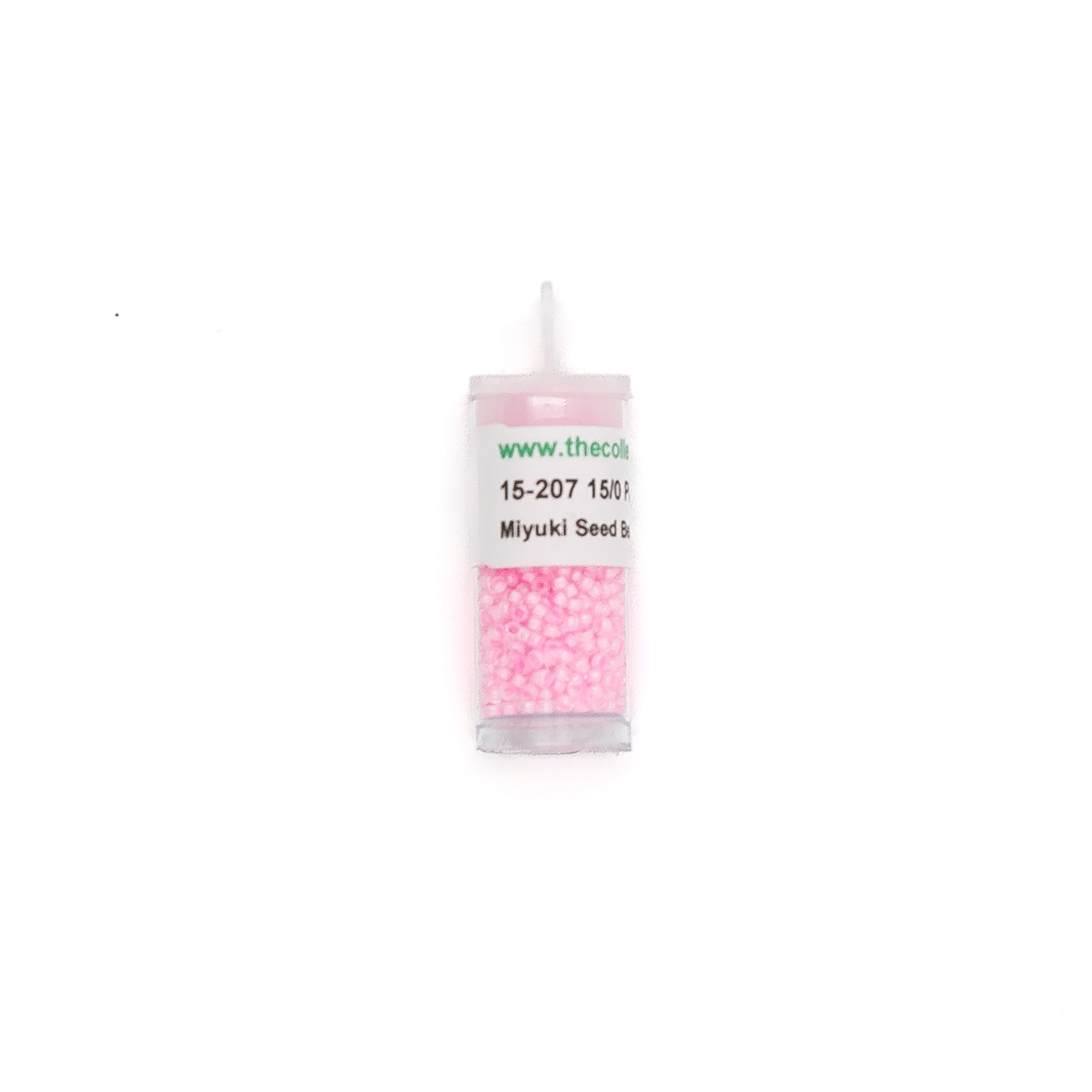 15-207 Pink Lined Crystal bead by The Collection Designs — needlepoint accessory from Angel City Stitchery