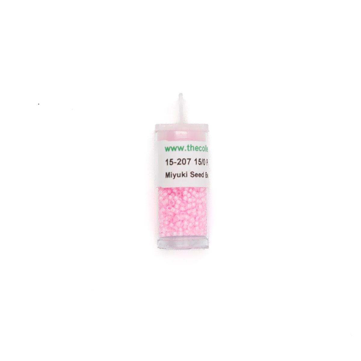 15-207 Pink Lined Crystal bead by The Collection Designs — needlepoint accessory from Angel City Stitchery