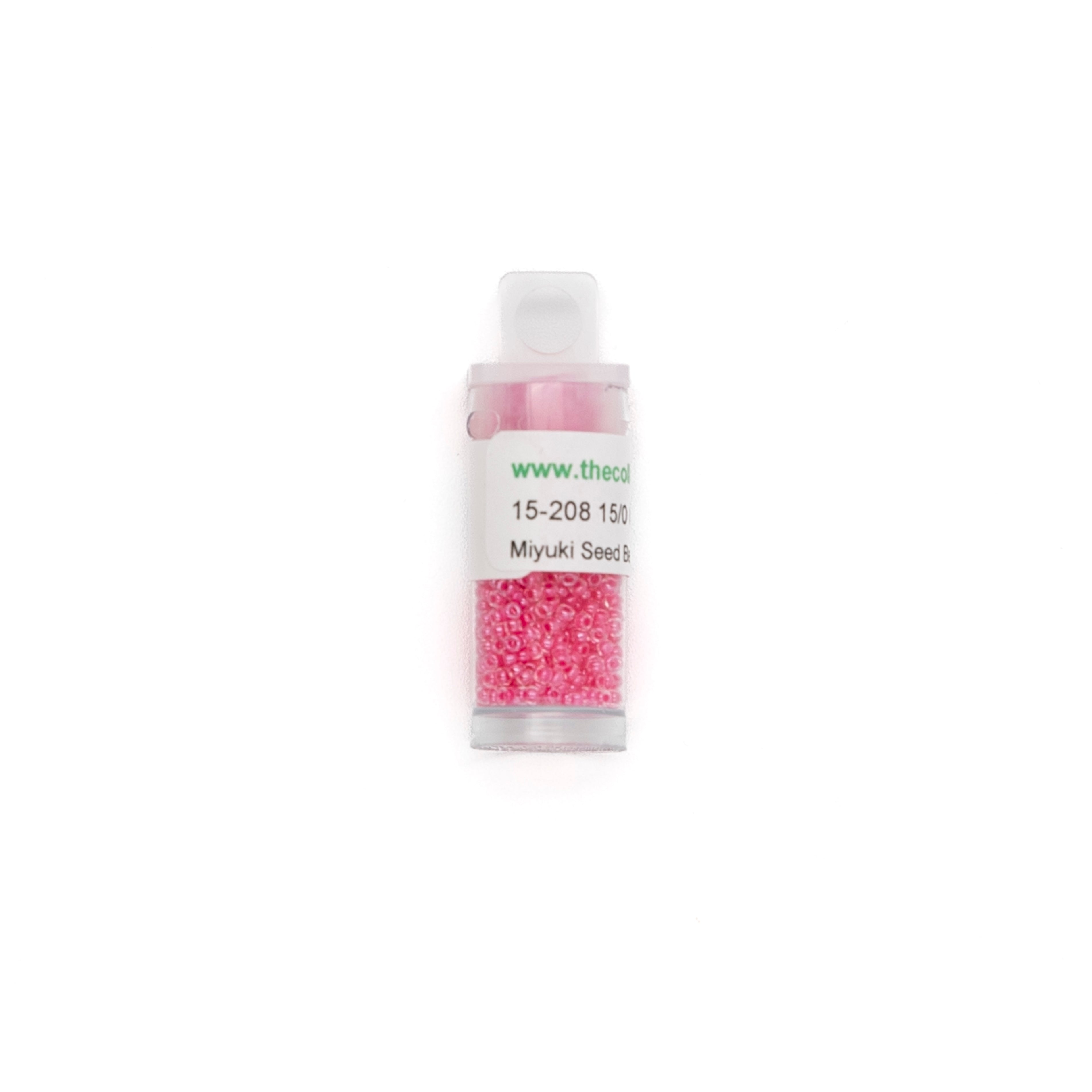 15-208 Carnation Pink Lined bead by The Collection Designs — needlepoint accessory from Angel City Stitchery