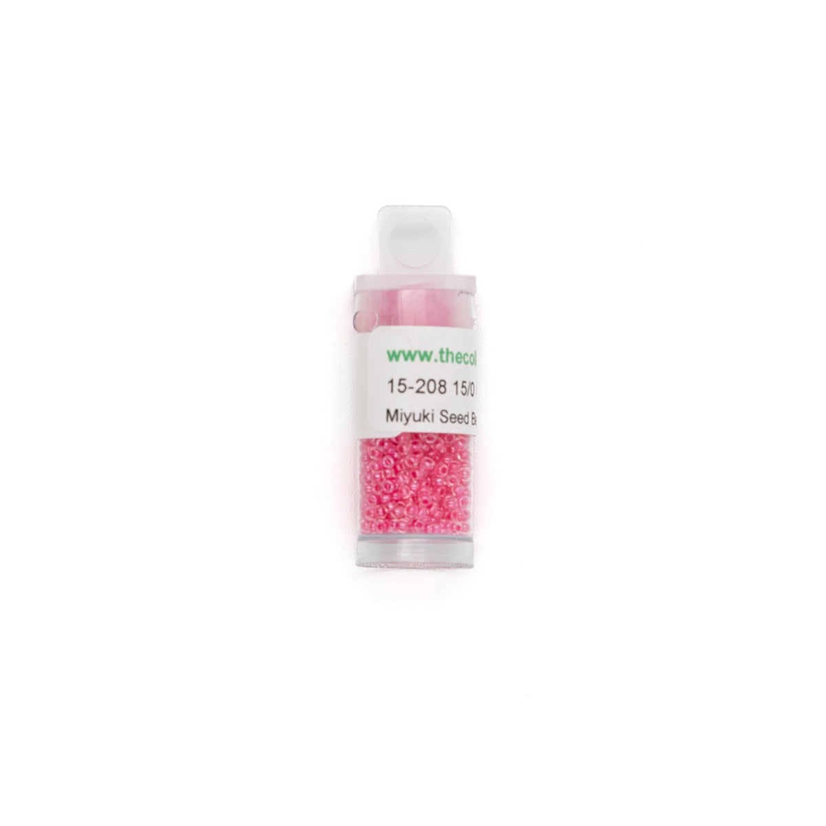 15-208 Carnation Pink Lined bead by The Collection Designs — needlepoint accessory from Angel City Stitchery