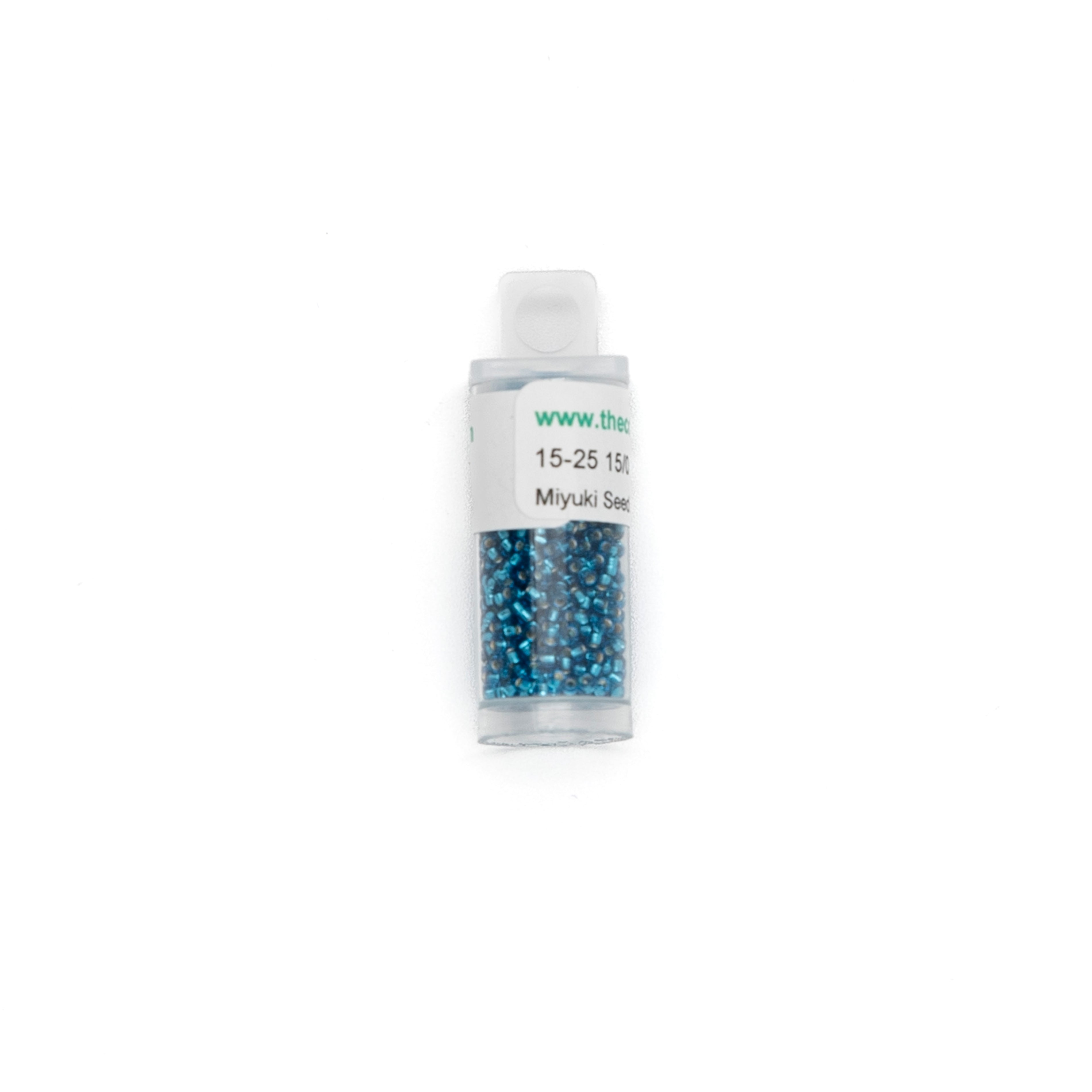 15-25 Silverlined Capri Blue bead by The Collection Designs — needlepoint accessory from Angel City Stitchery