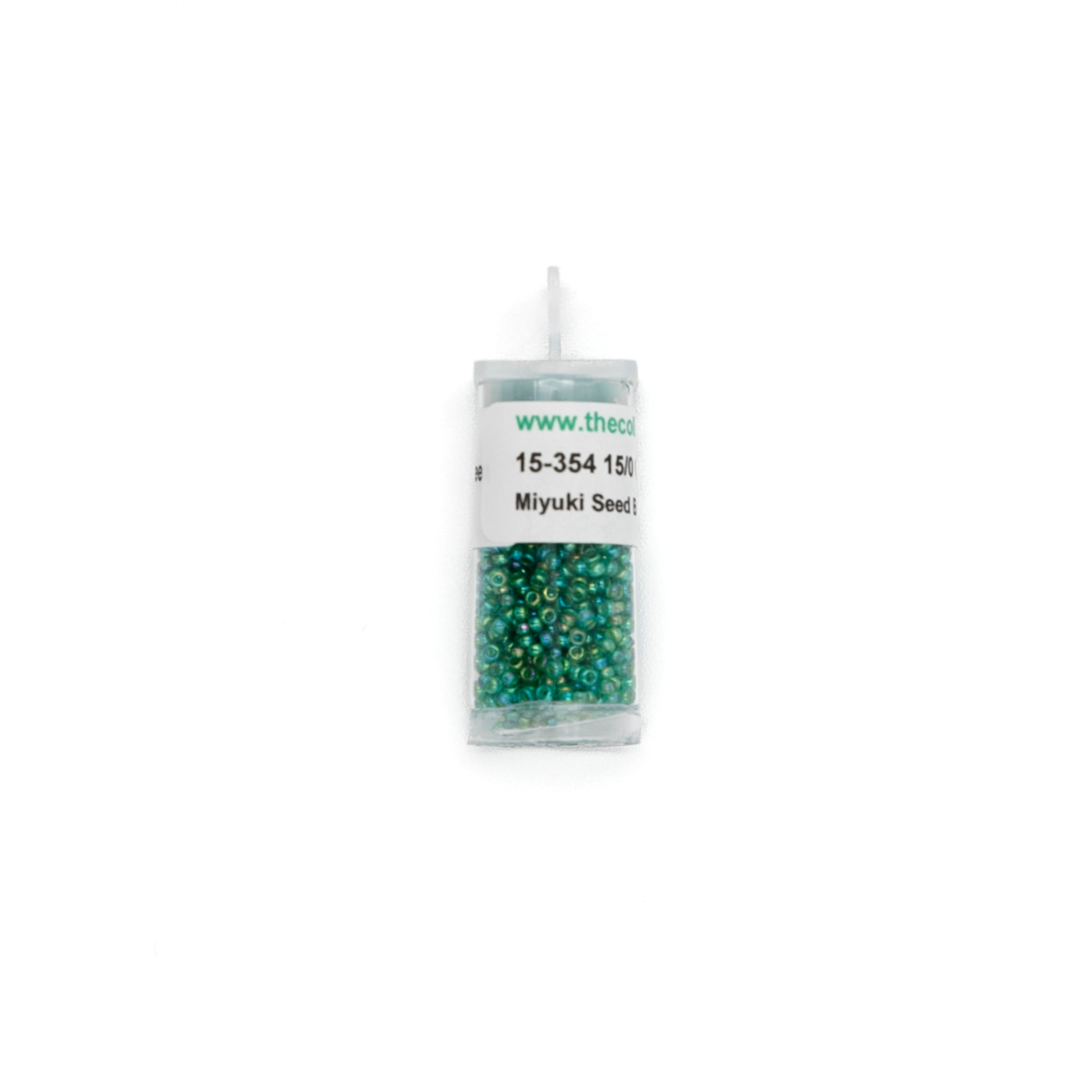 15-354 Chartreuse Lined Green bead by The Collection Designs — needlepoint accessory from Angel City Stitchery