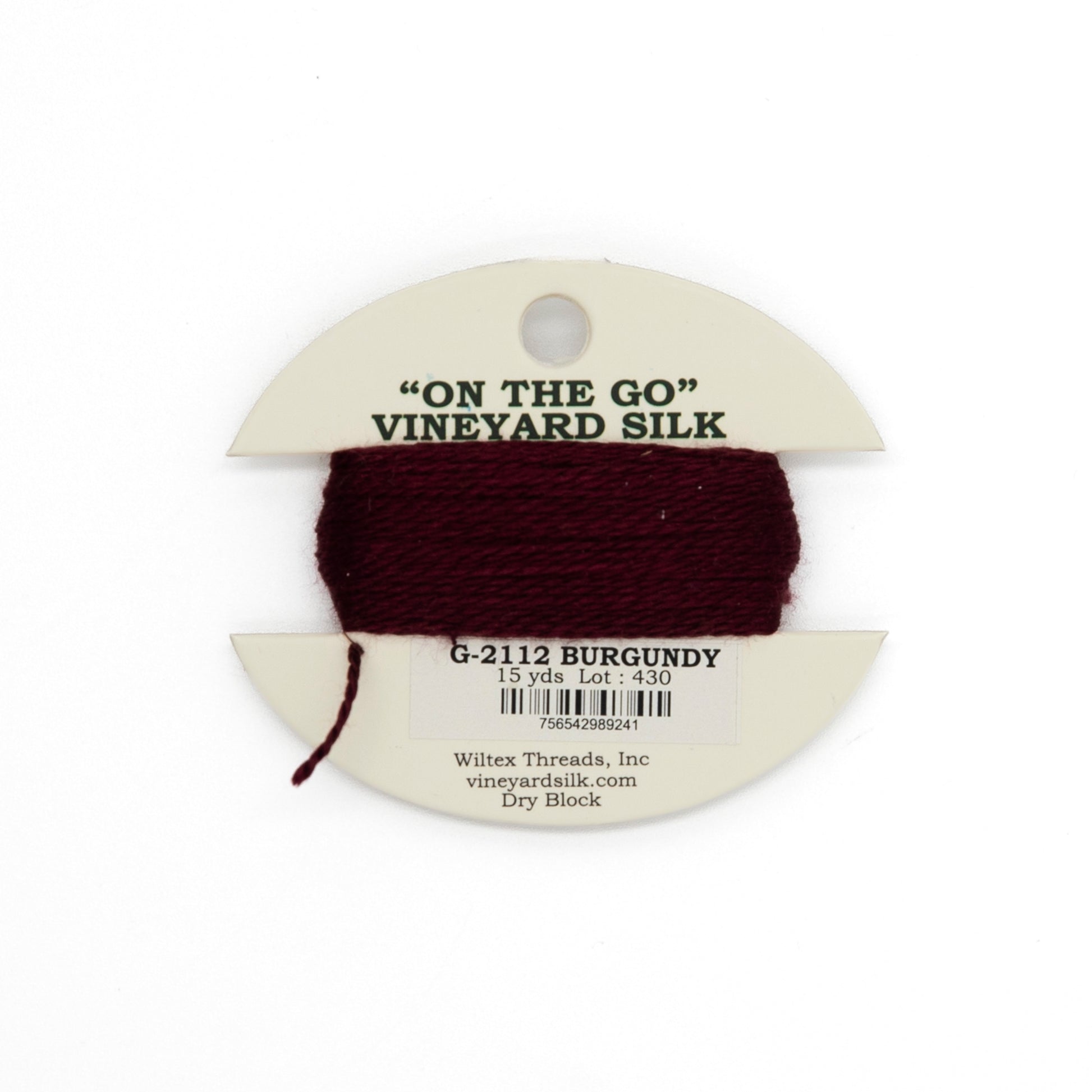 Vineyard Silk Card G-2112 Burgundy