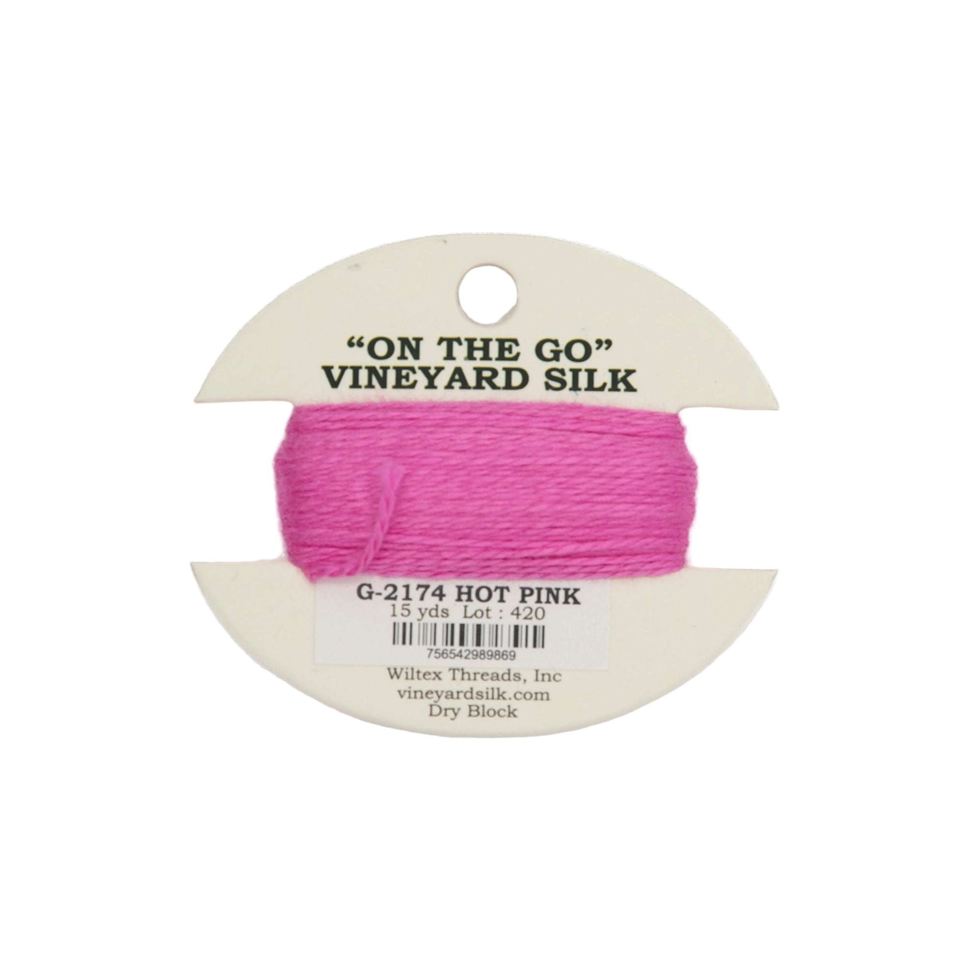 Vineyard Silk Card G-2174 Hot Pink