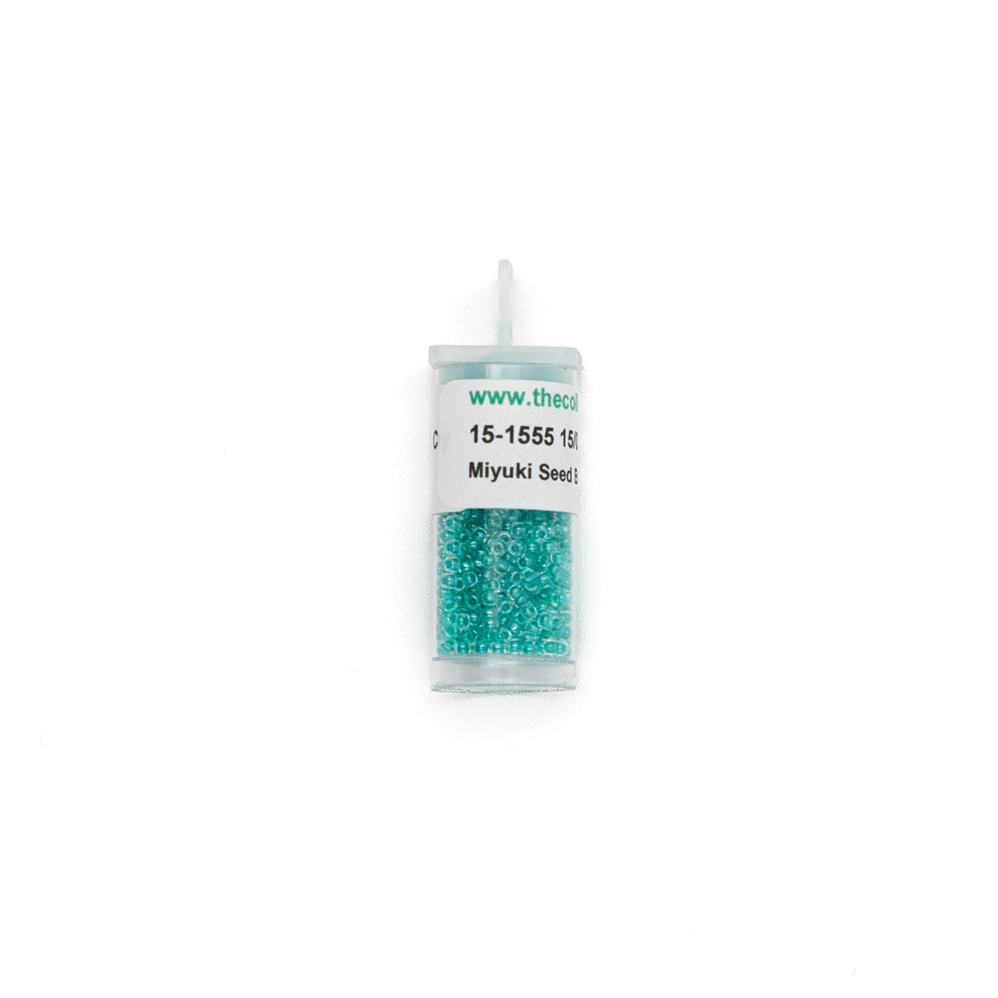 15-1555 Dark Aqua Green Lined Crystal
