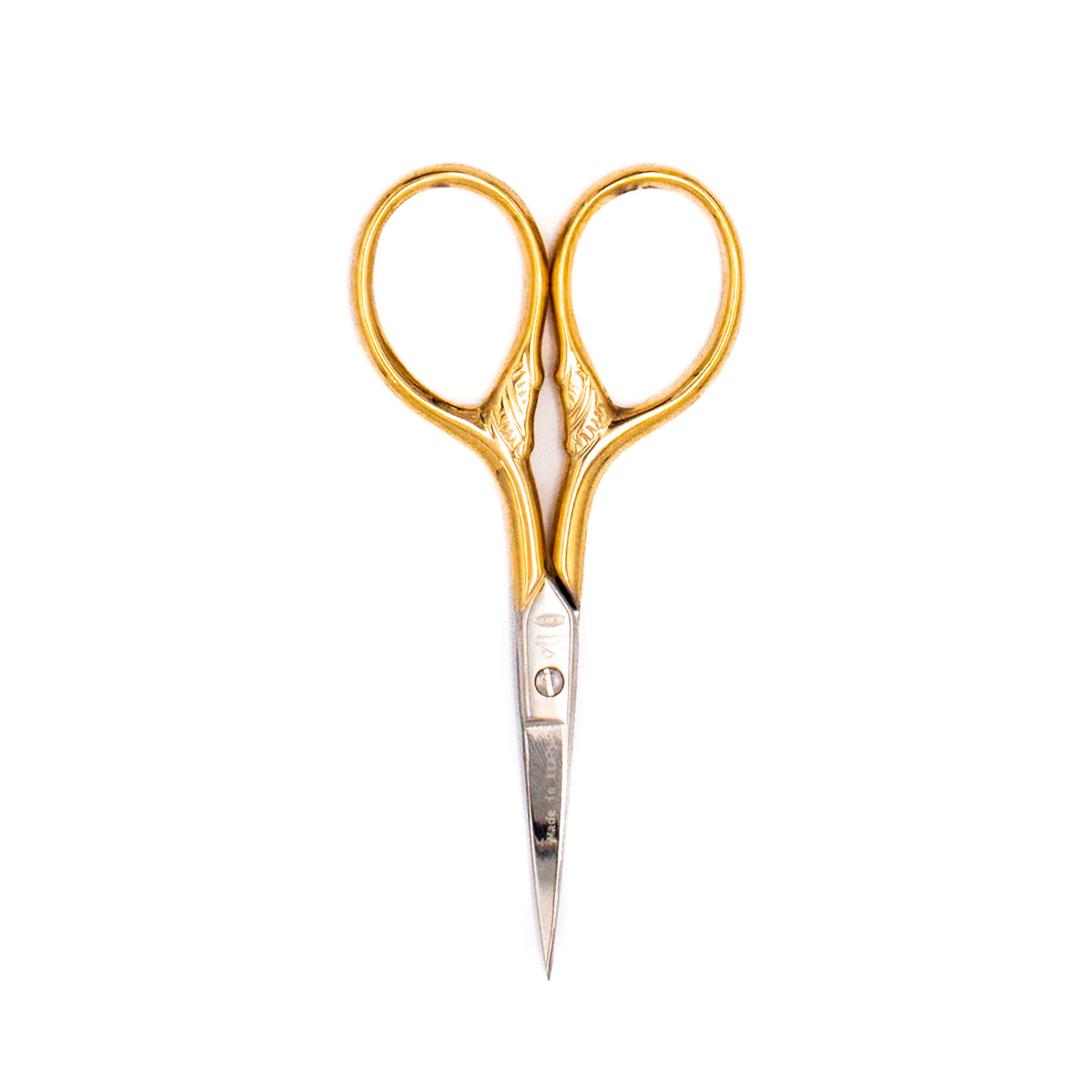 3.5" Gold Embroidery Scissors by Rainbow Gallery — needlepoint accessory from Angel City Stitchery
