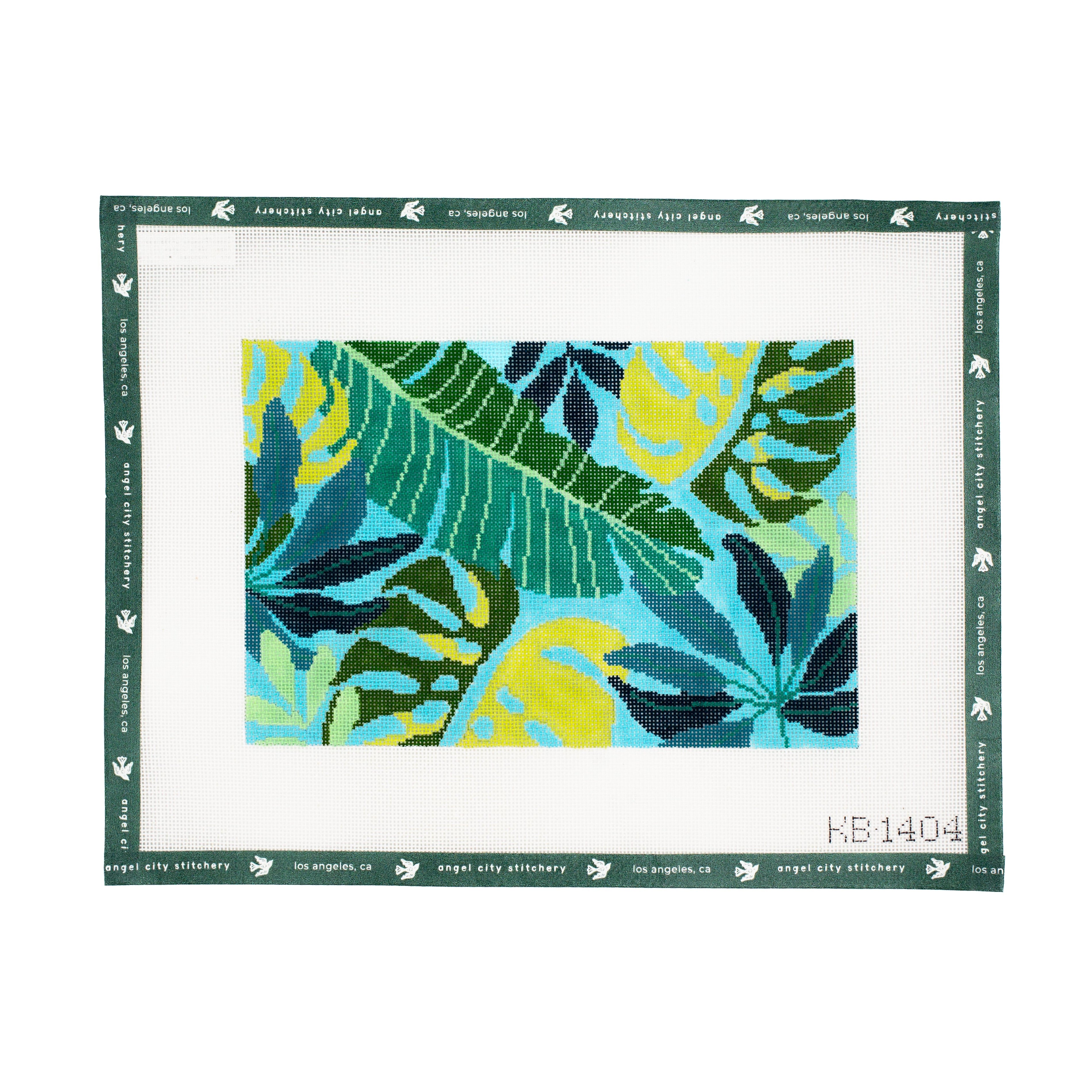 Tropical Leaves Clutch (Blue)