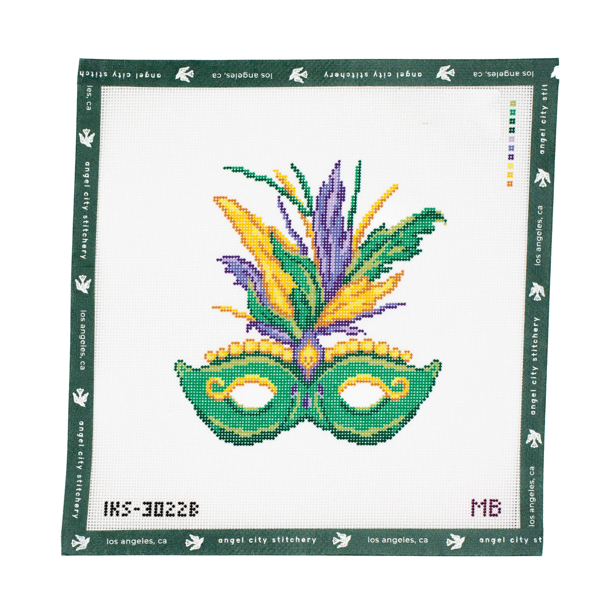 Mardi Gras Mask (Green)