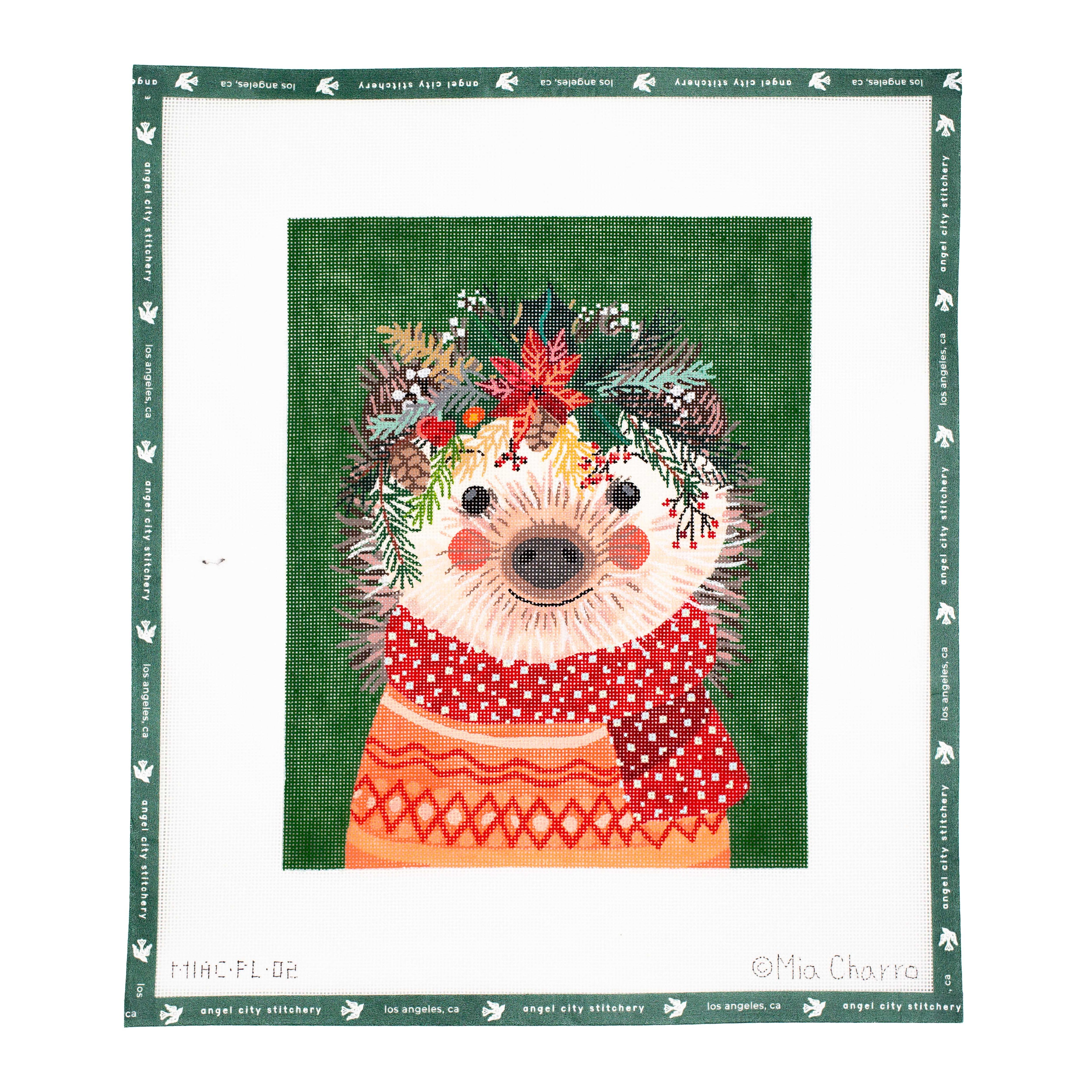 Christmas Squad Hedgehog (Forest Green)