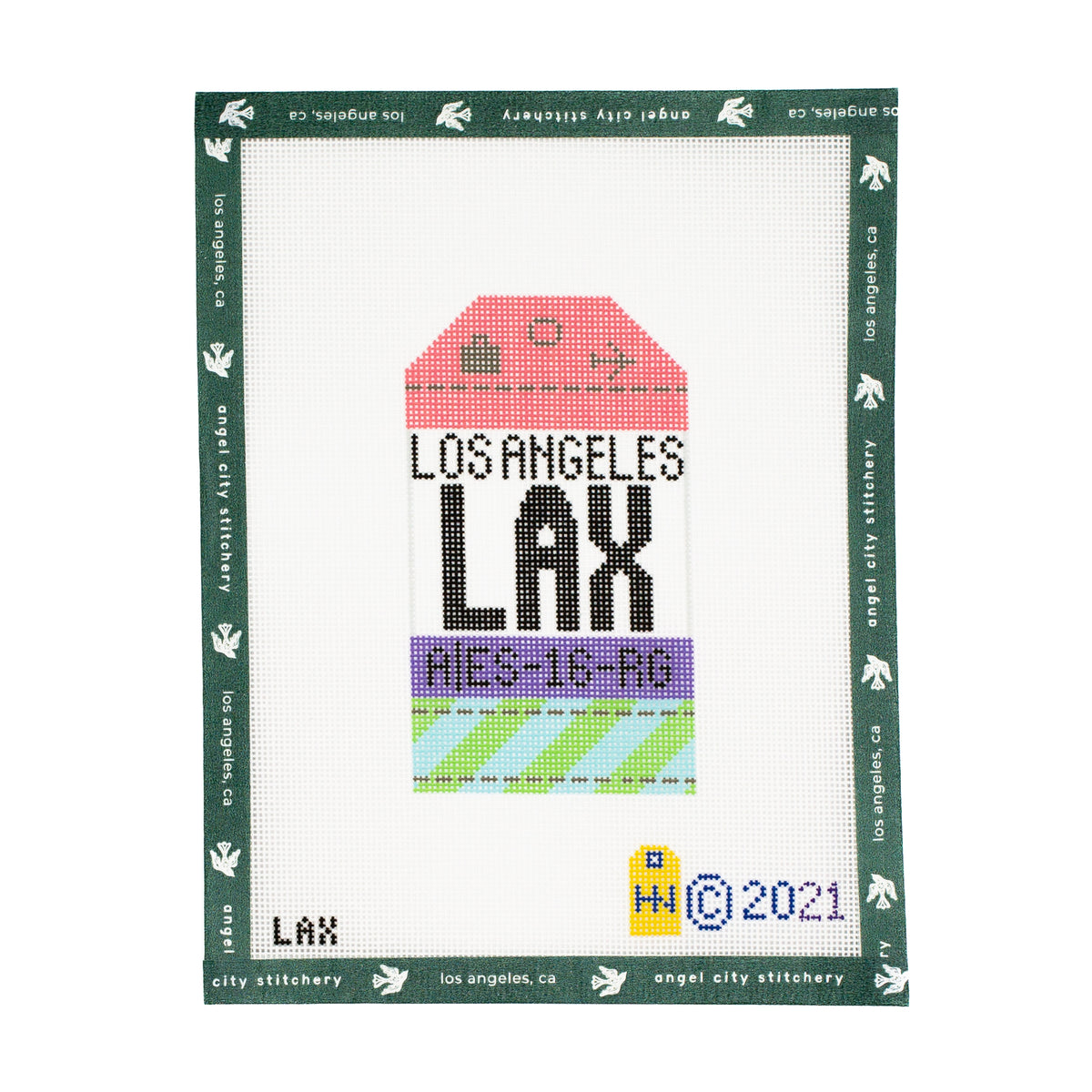 Los Angeles Retro Travel Tag