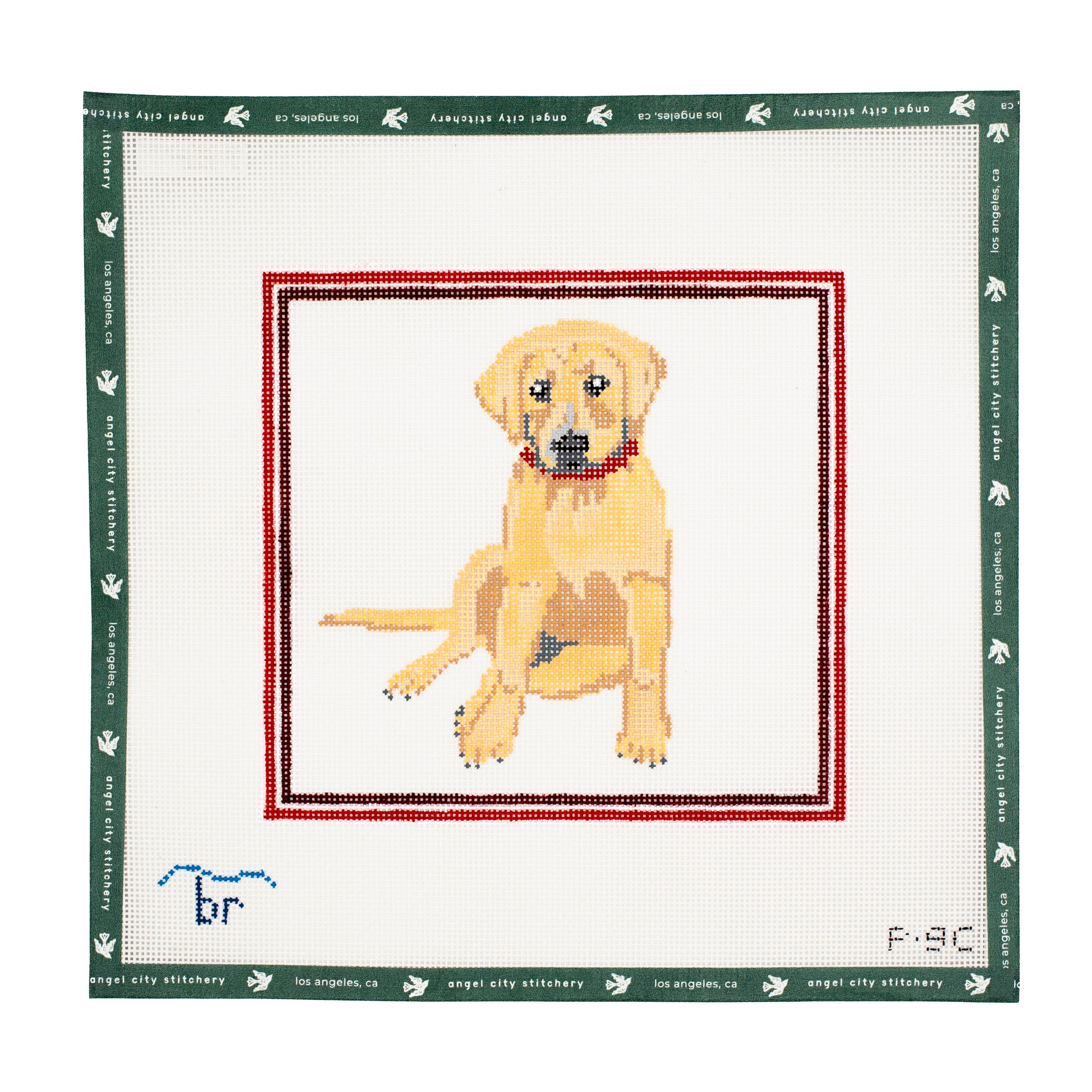Yellow Lab (Red Frame)
