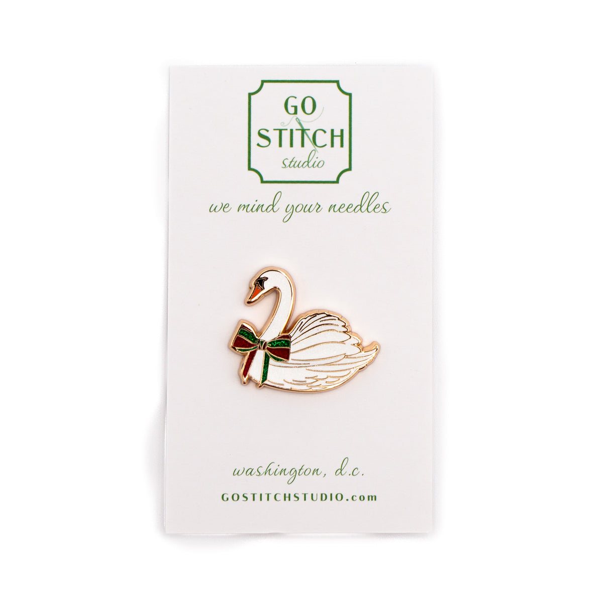 Holiday Swan Needle Minder (Mini)
