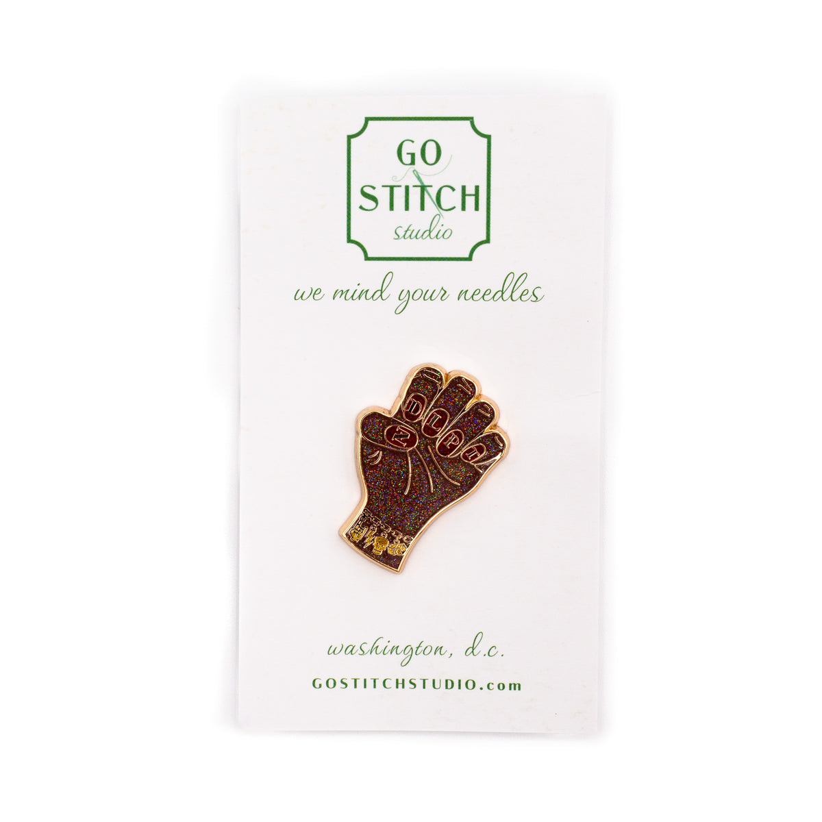 NDLPT Nails Needle Minder (Brown Glitter)