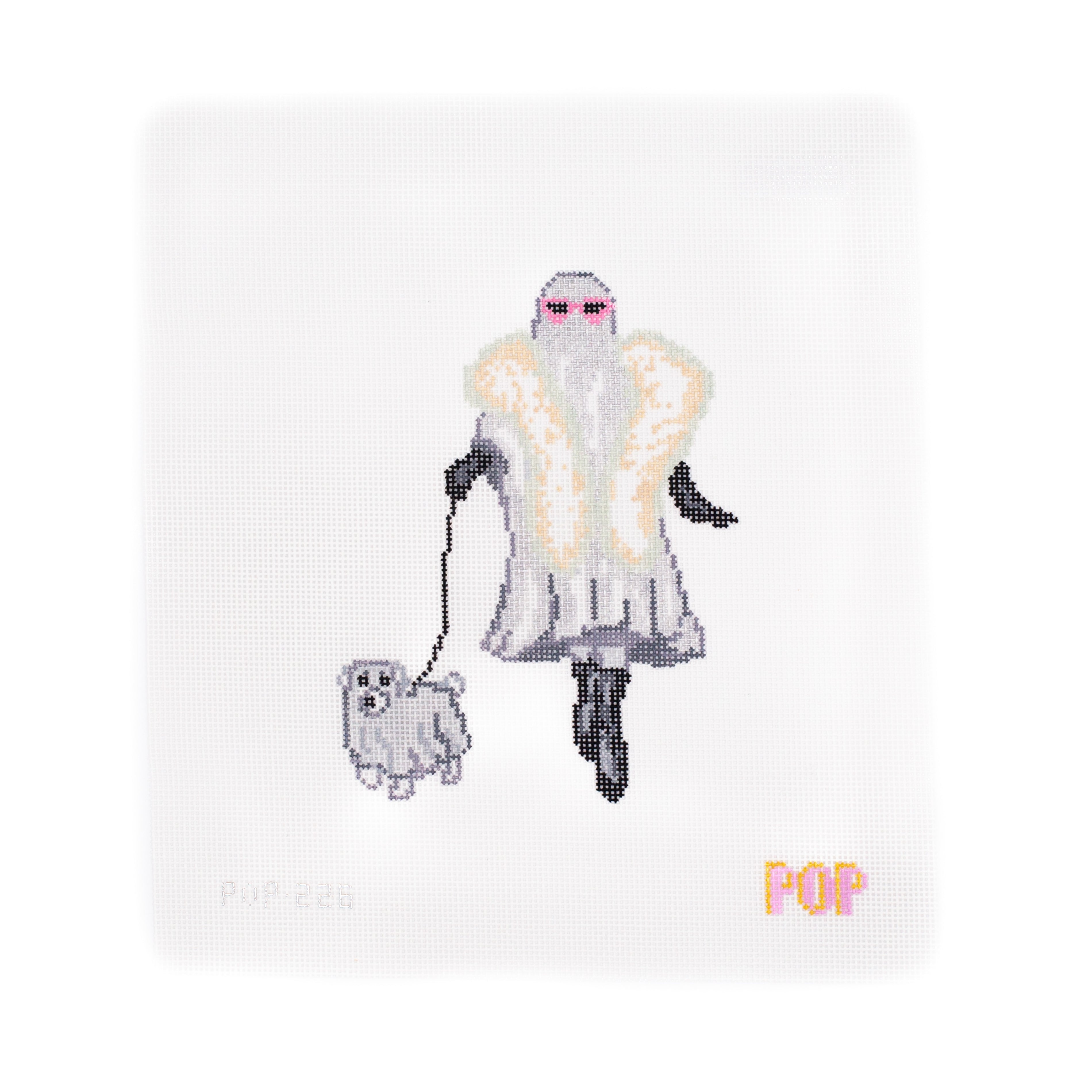 Glamour Ghost with Dog Canvas