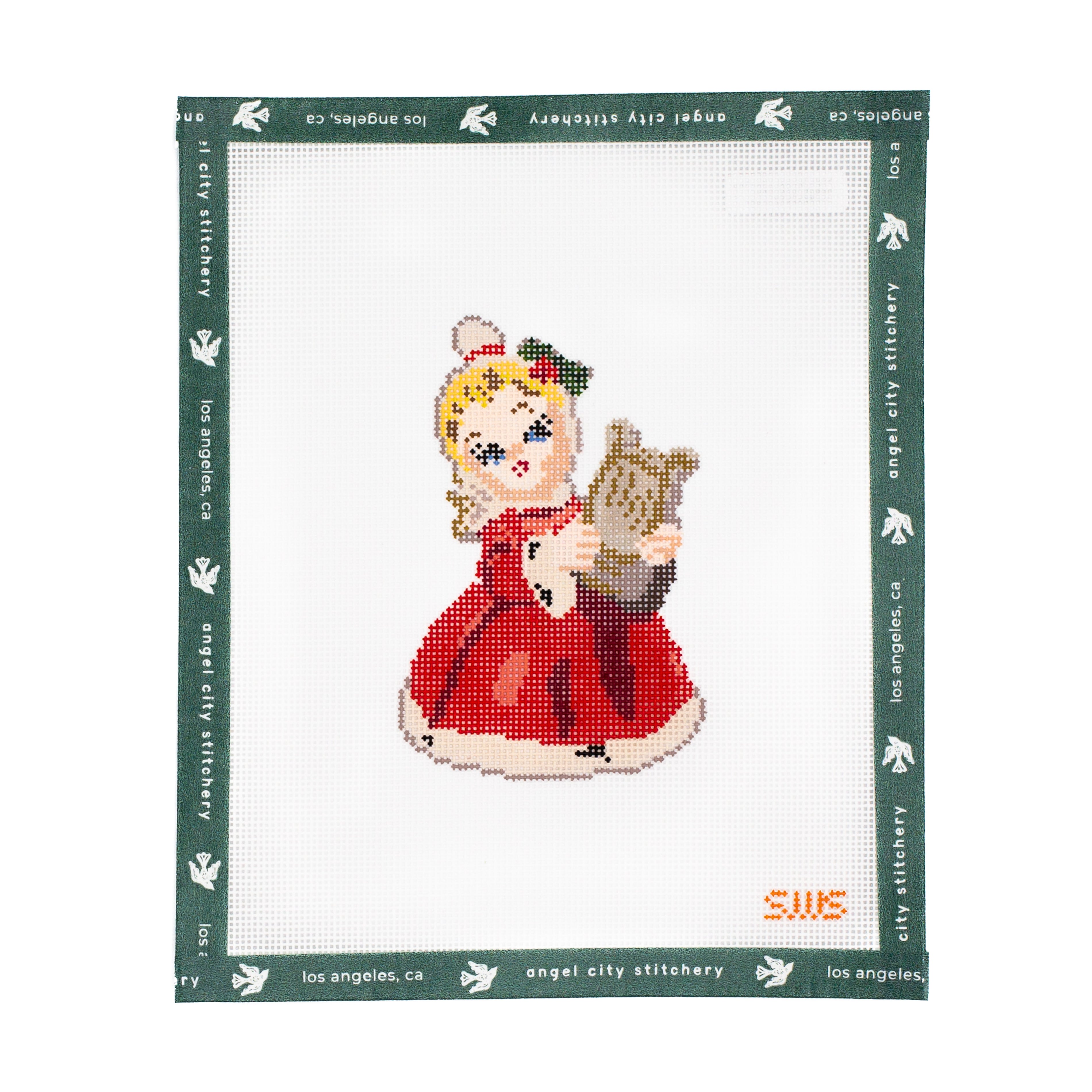 Ceramic Harp Angel