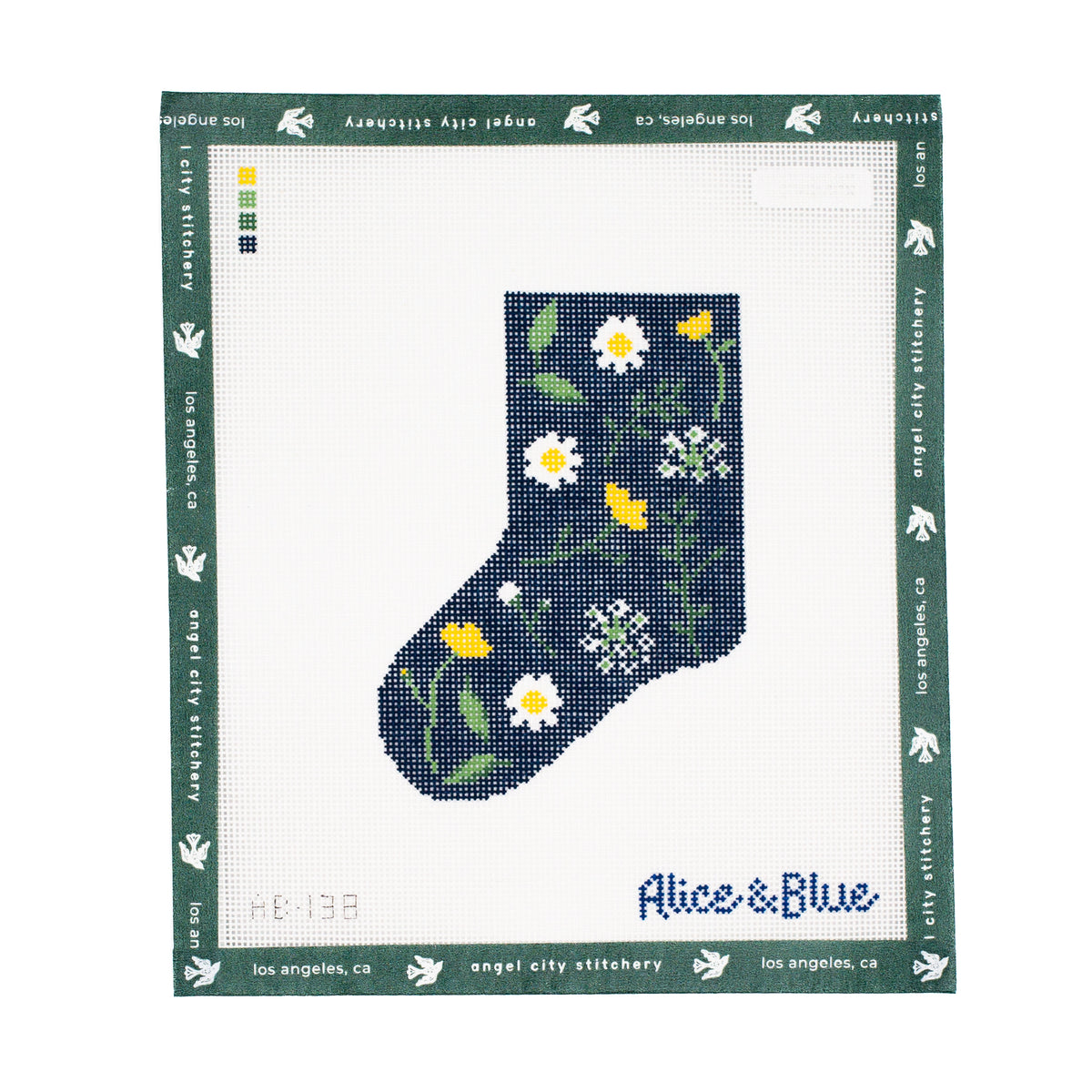 Pressed Floral Mini Stocking