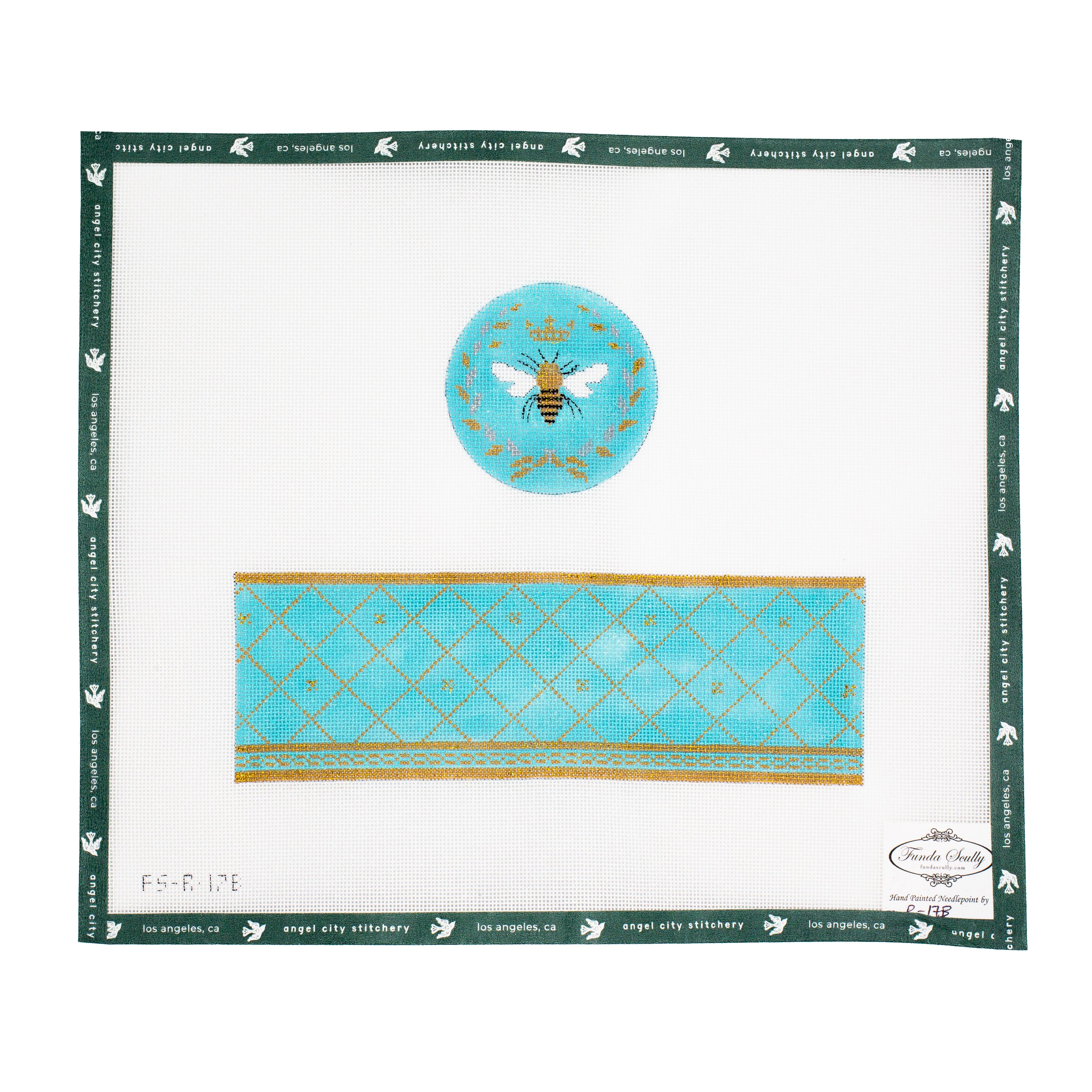 Queen Bee (Blue) Round Box