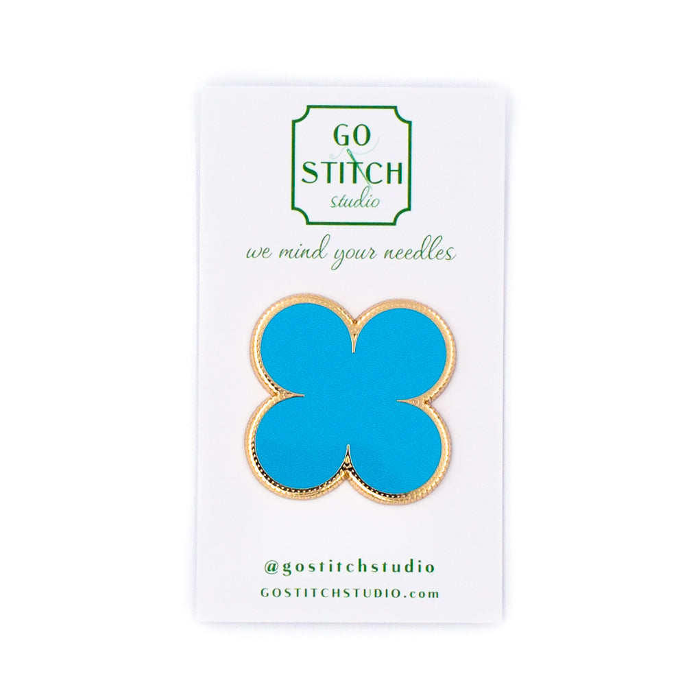 Empire Turquoise Clover Needle Minder (Large)