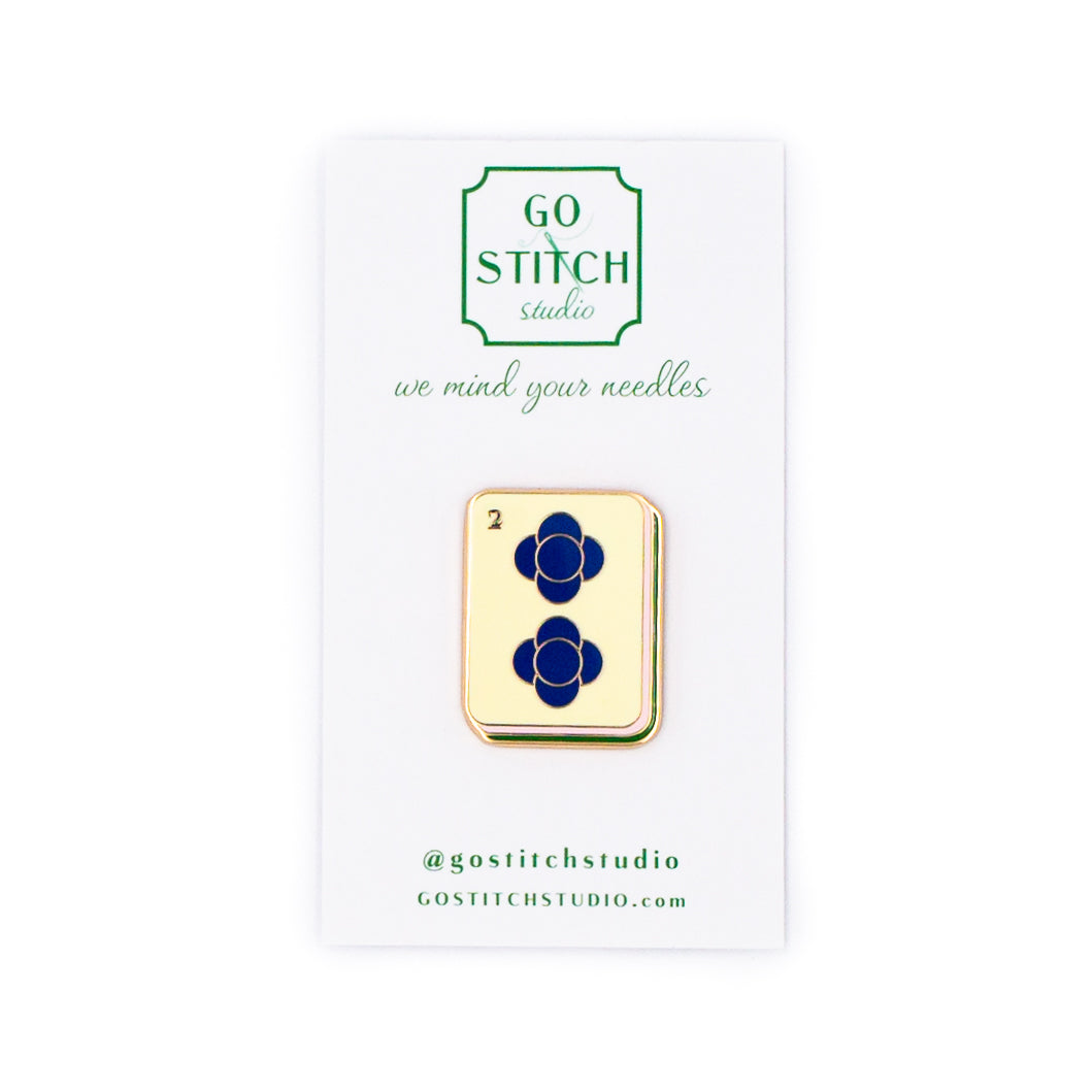Two Dot Clover Mahjong Needle Minder