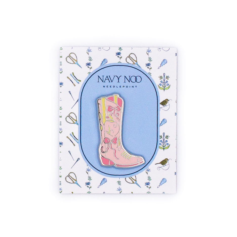 Pink Bow Boot Needle Minder