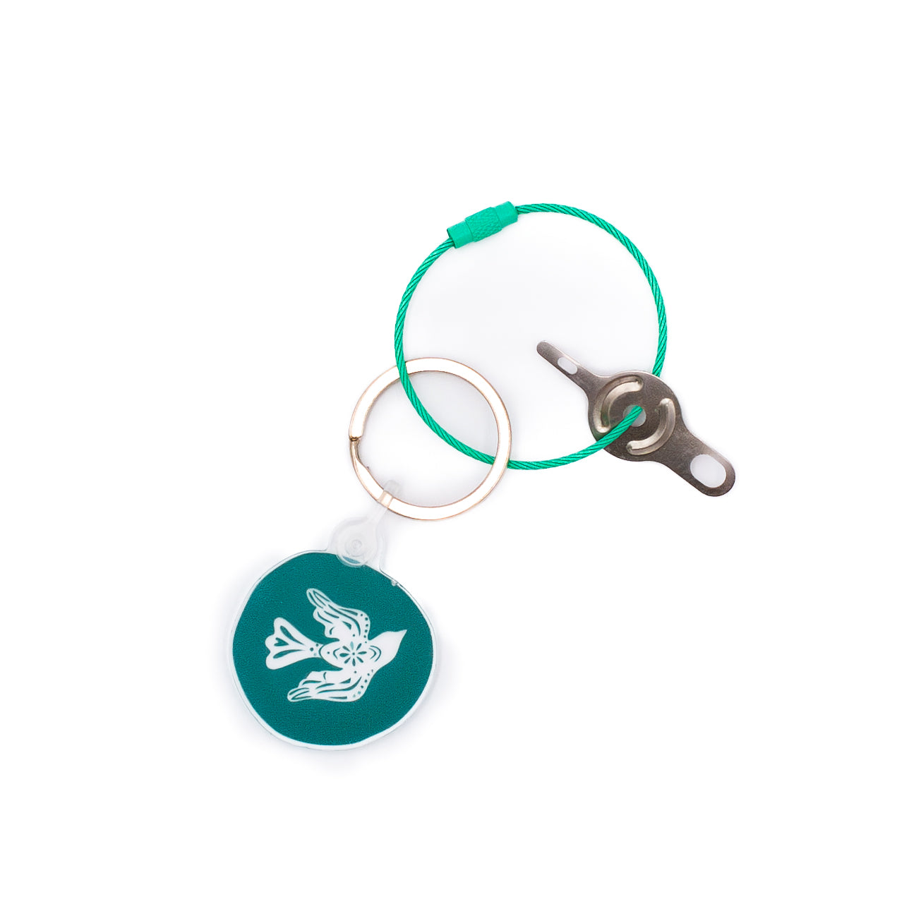Angel City Stitchery Keychain & Needle Threader