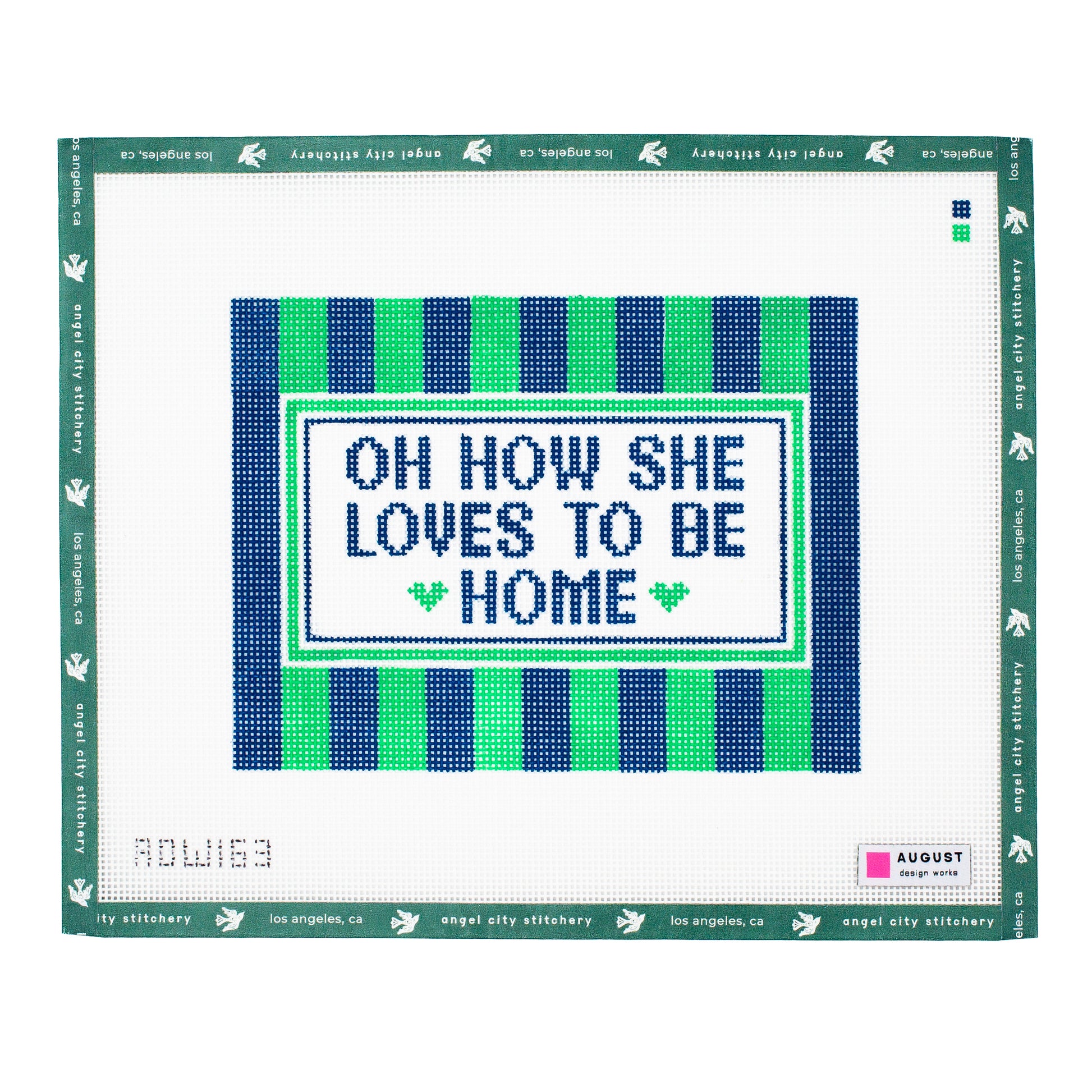 Oh How She Loves To Be Home (Blue & Green)