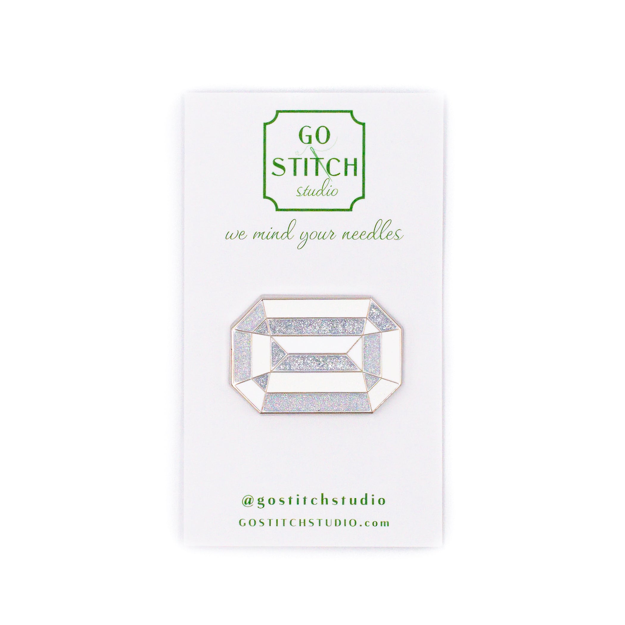 White Diamond 'The Crown Jewel' Needle Minder