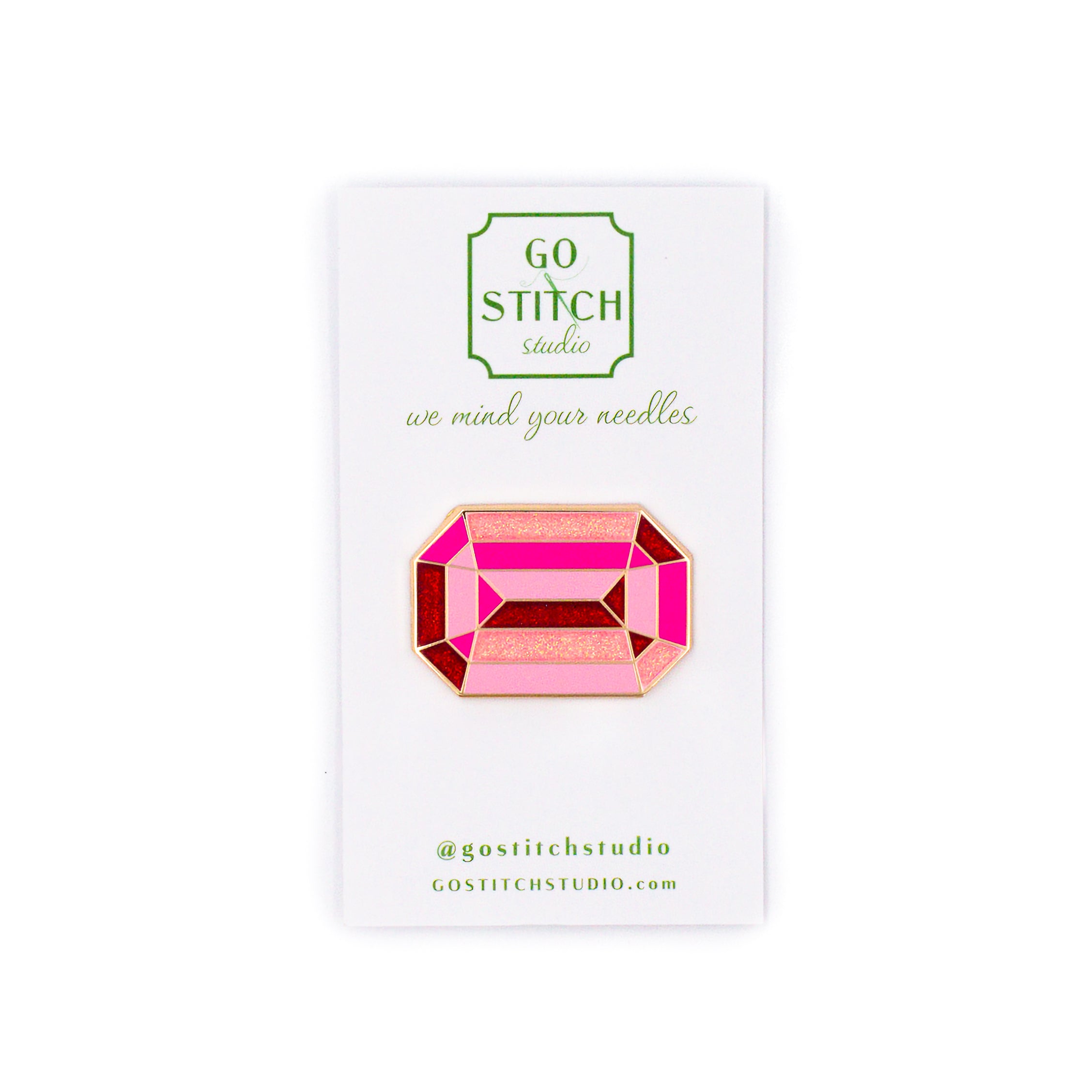 Pink Diamond Needle Minder (Classic Design)