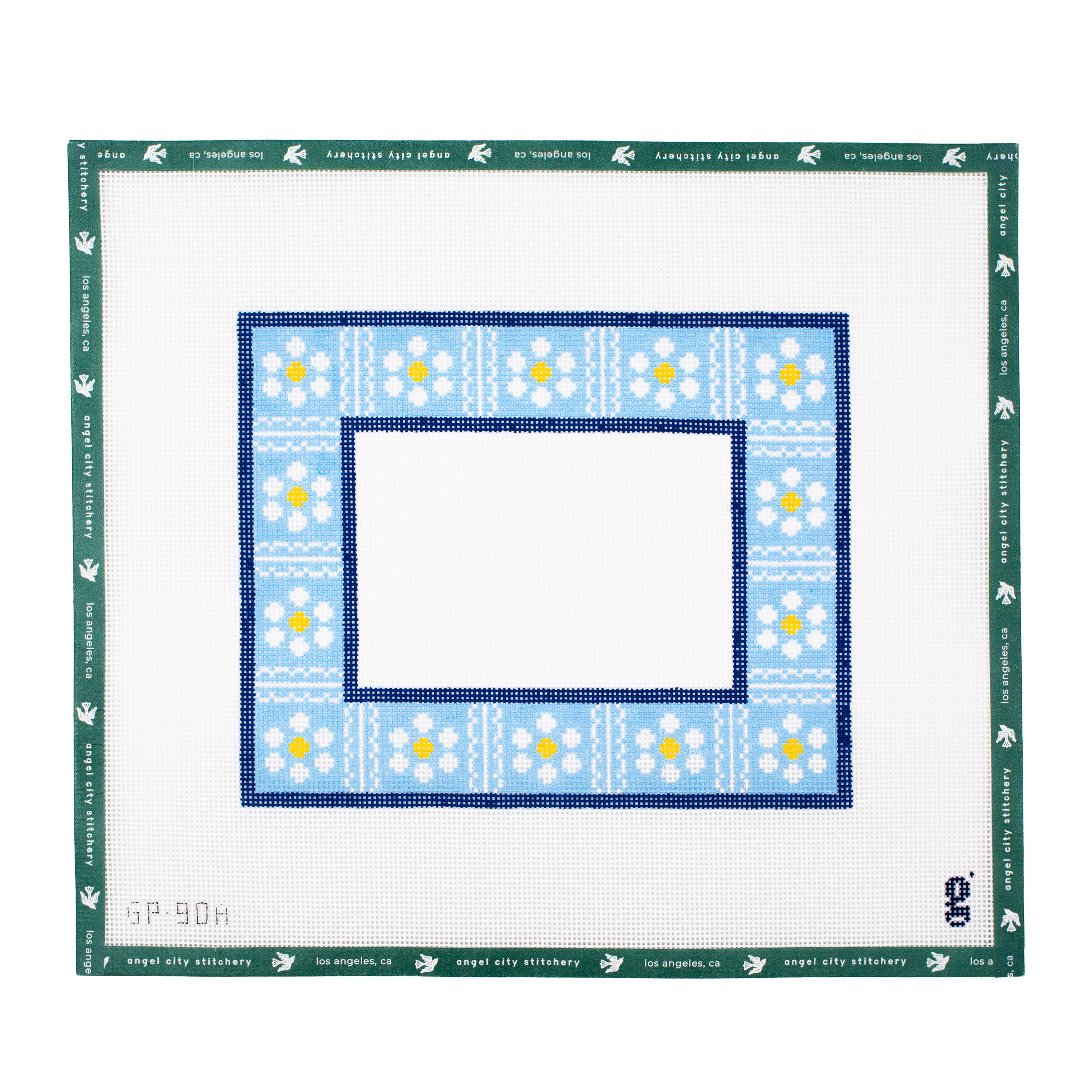 Blue Scallop Daisy Frame
