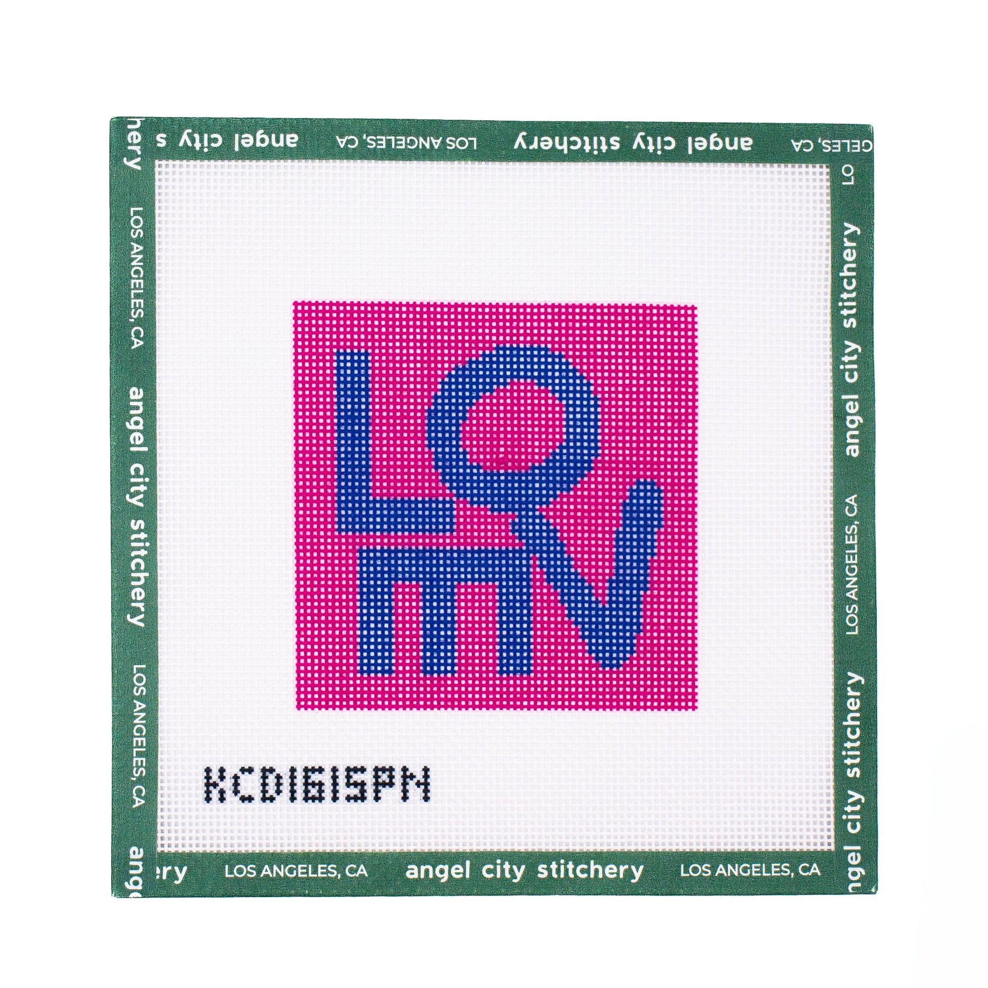 Pink and Navy Love Square