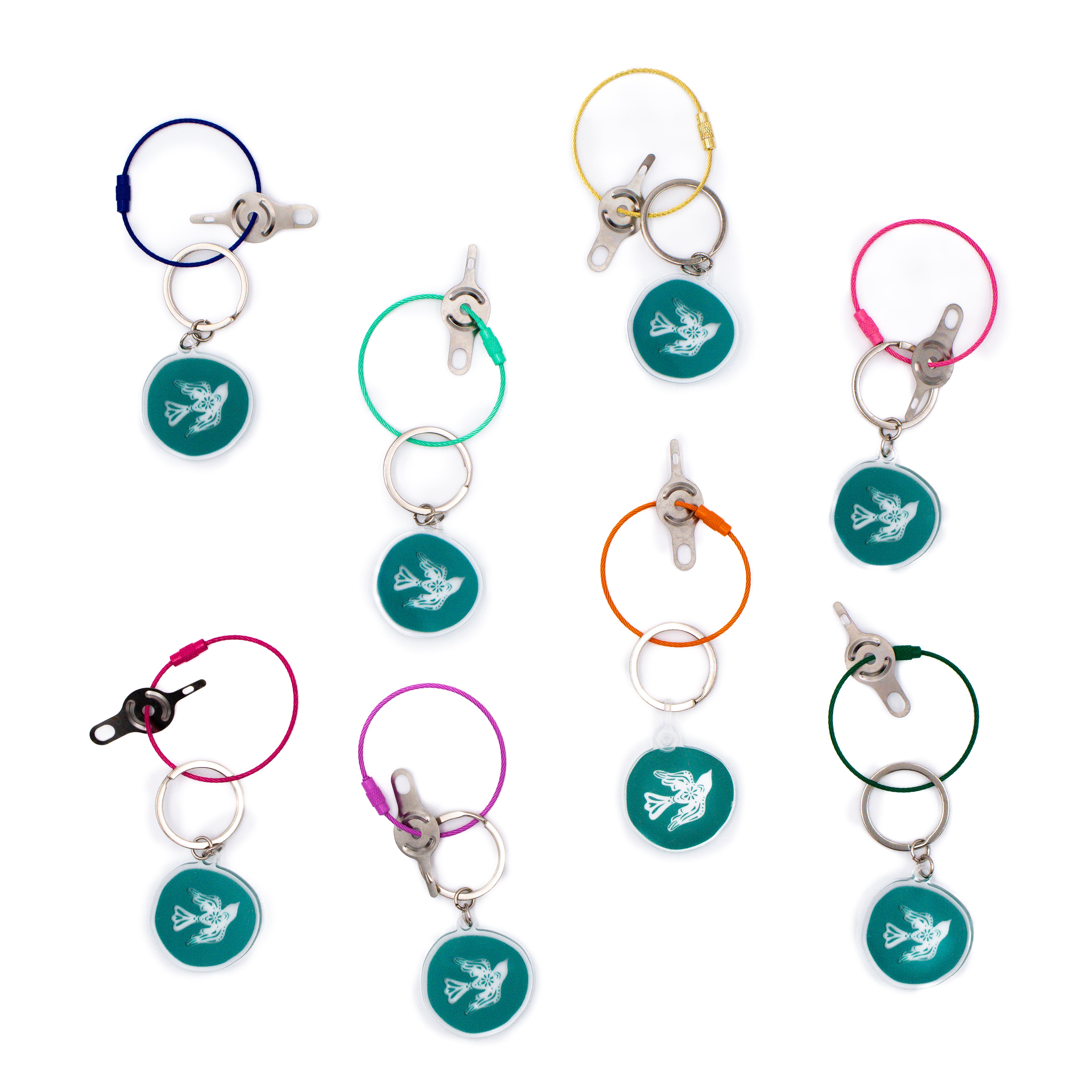 Angel City Keychain & Needle Threader (Circle)